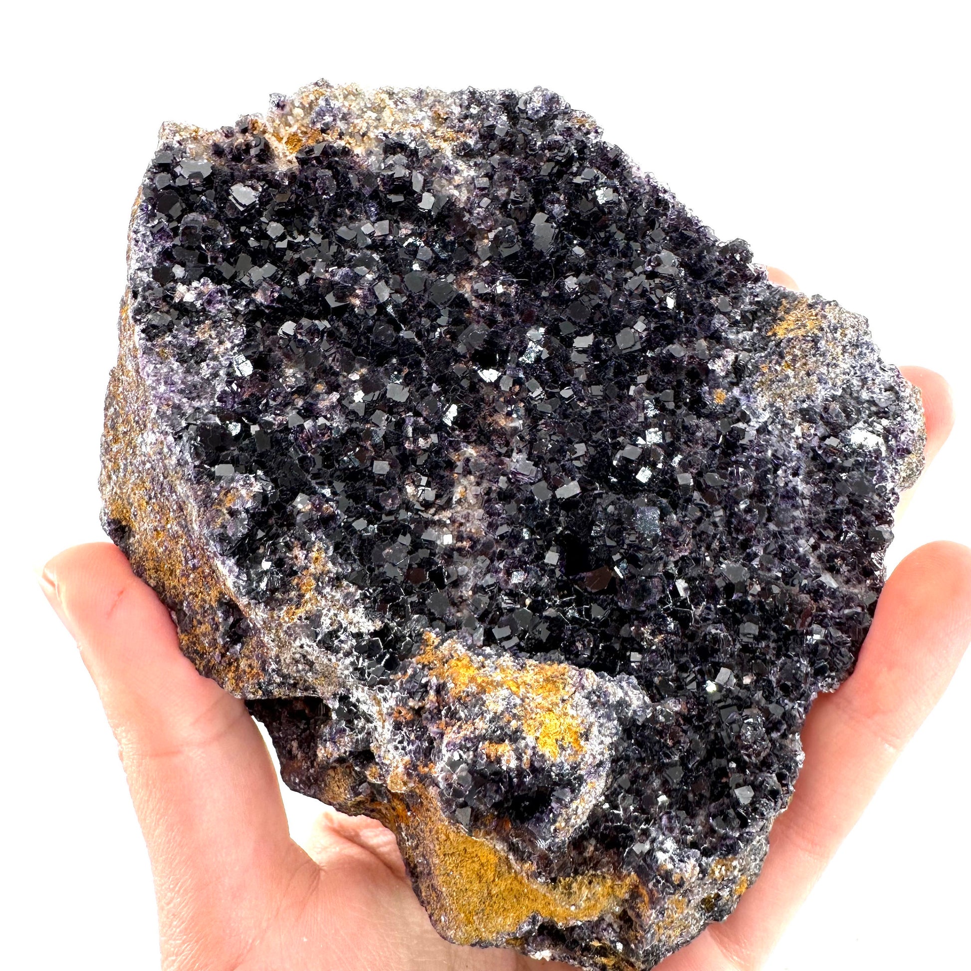 Okorusu Fluorite (Namibia) | fluorite cluster, cubic fluorite, purple fluorite, crystals, mineral specimen