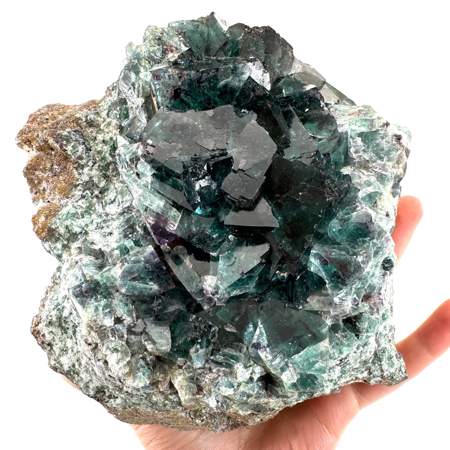Okorusu Fluorite (Namibia) | fluorite cluster, cubic fluorite, green fluorite, crystals, mineral specimen