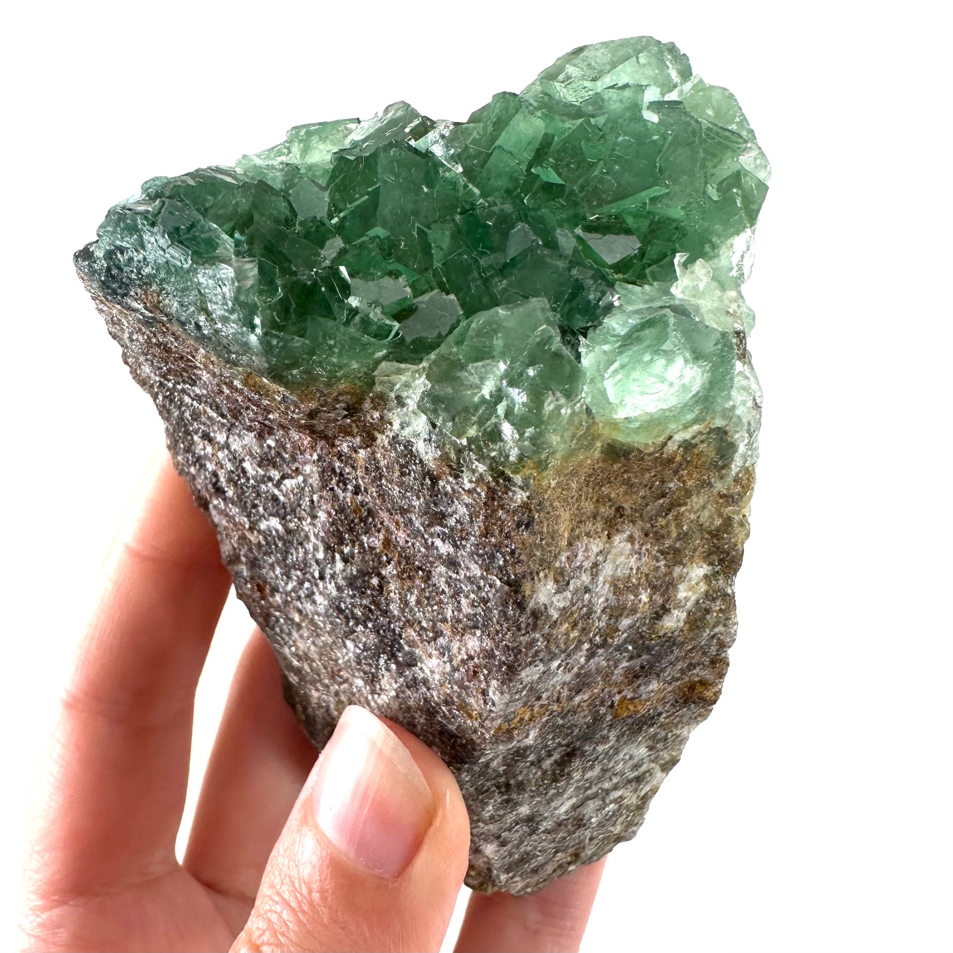 Okorusu Fluorite (Namibia) | fluorite cluster, cubic fluorite, green fluorite, crystals, mineral specimen