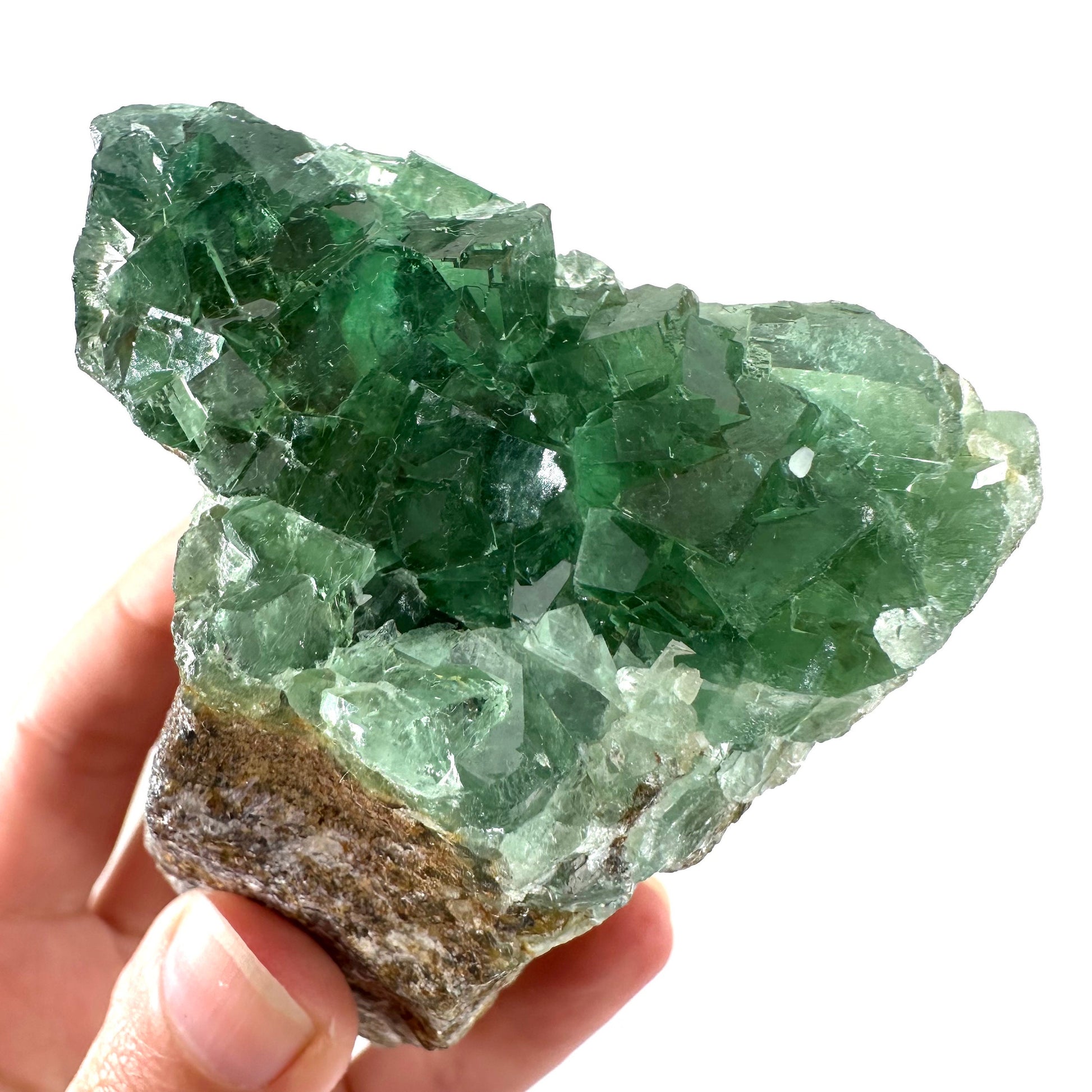 Okorusu Fluorite (Namibia) | fluorite cluster, cubic fluorite, green fluorite, crystals, mineral specimen