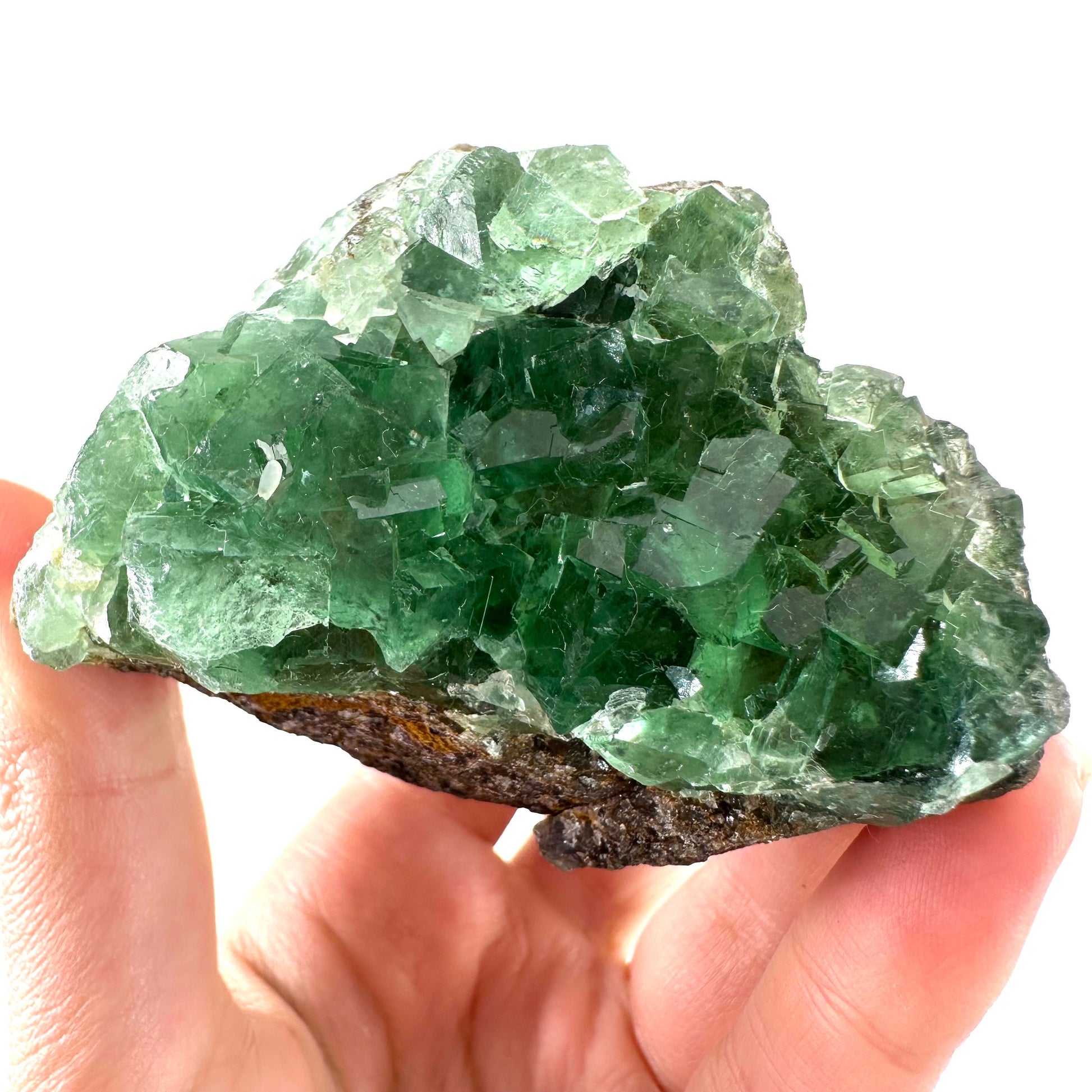 Okorusu Fluorite (Namibia) | fluorite cluster, cubic fluorite, green fluorite, crystals, mineral specimen