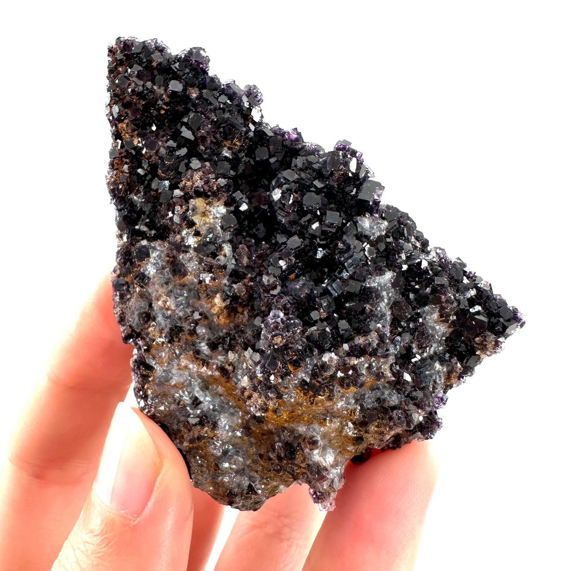 Okorusu Fluorite (Namibia) | fluorite cluster, cubic fluorite, purple fluorite, crystals, mineral specimen