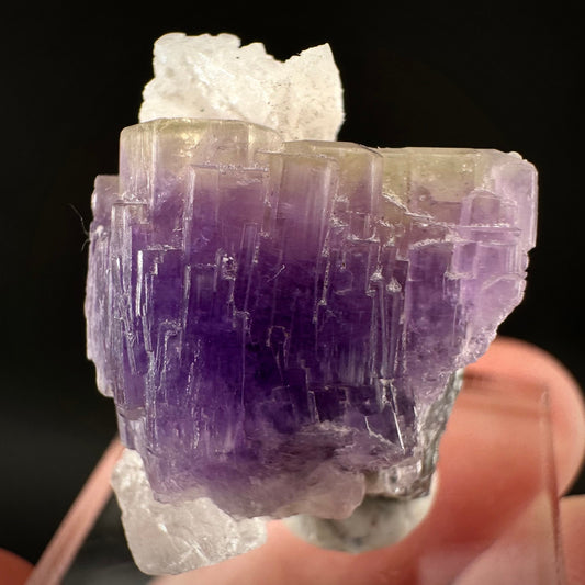 Purple Fluorapatite (Afghanistan), natural purple apatite, terminated apatite crystal, mineral specimen, rare gems, fluorapatite