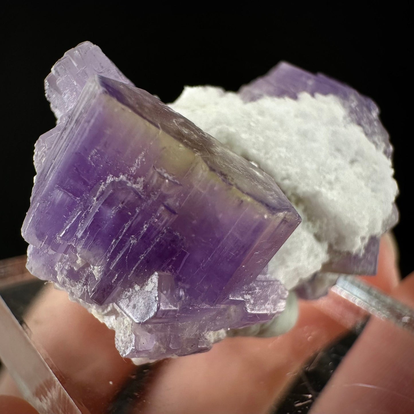 Purple Fluorapatite (Afghanistan), natural purple apatite, terminated apatite crystal, mineral specimen, rare gems, fluorapatite