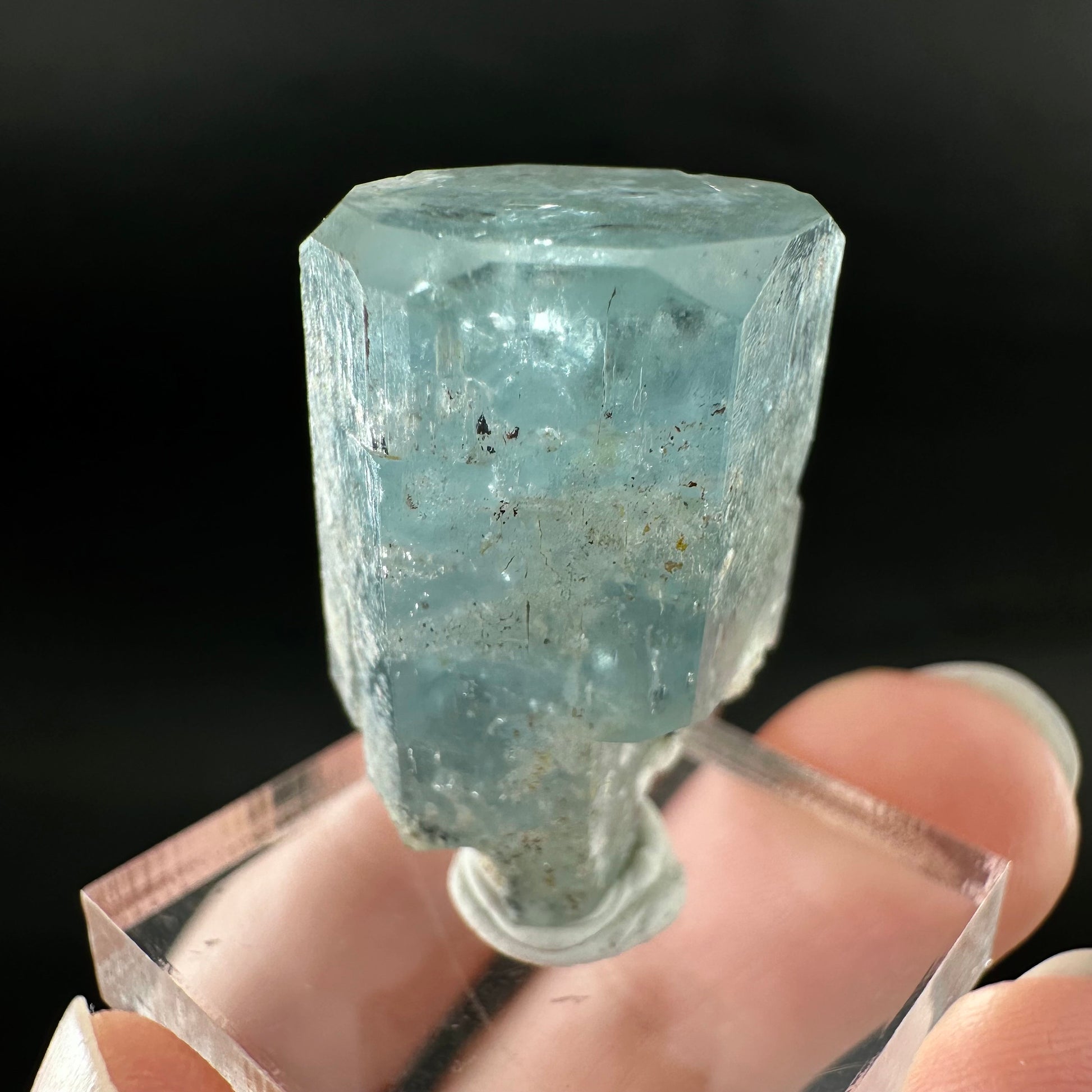 Beryl var. Aquamarine (Namibia) | terminated aquamarine, raw aquamarine, natural aquamarine crystal, aquamarine specimen
