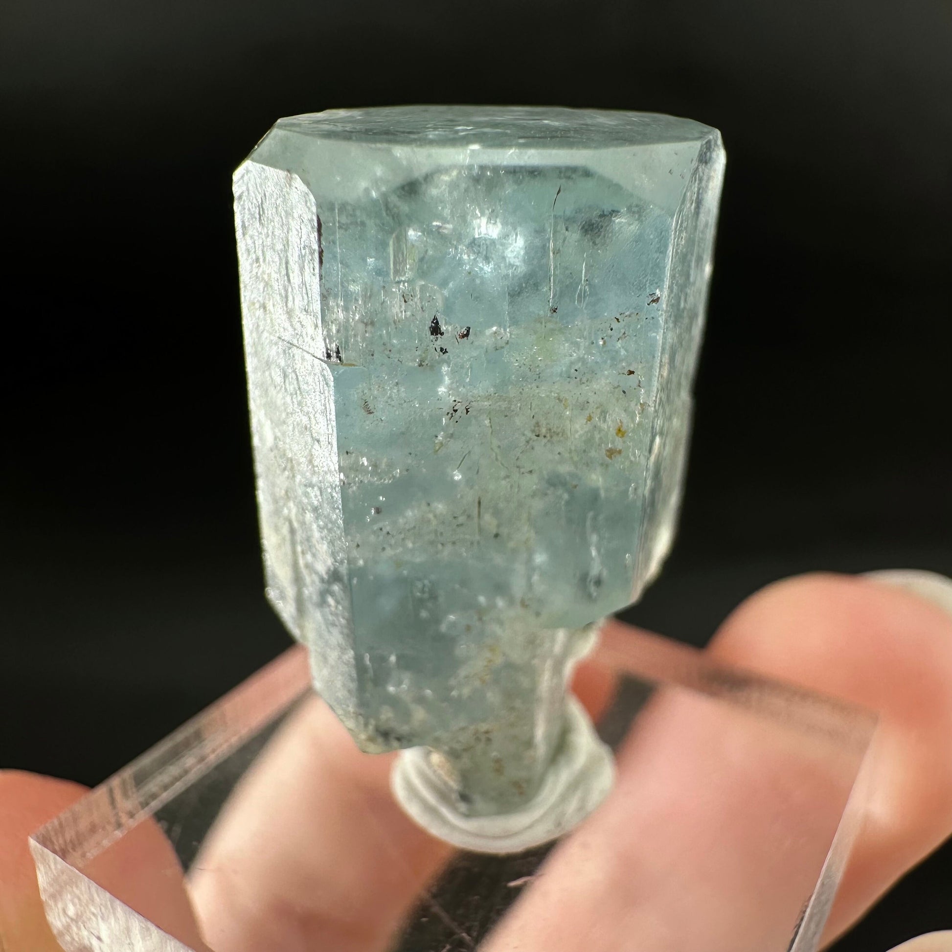 Beryl var. Aquamarine (Namibia) | terminated aquamarine, raw aquamarine, natural aquamarine crystal, aquamarine specimen
