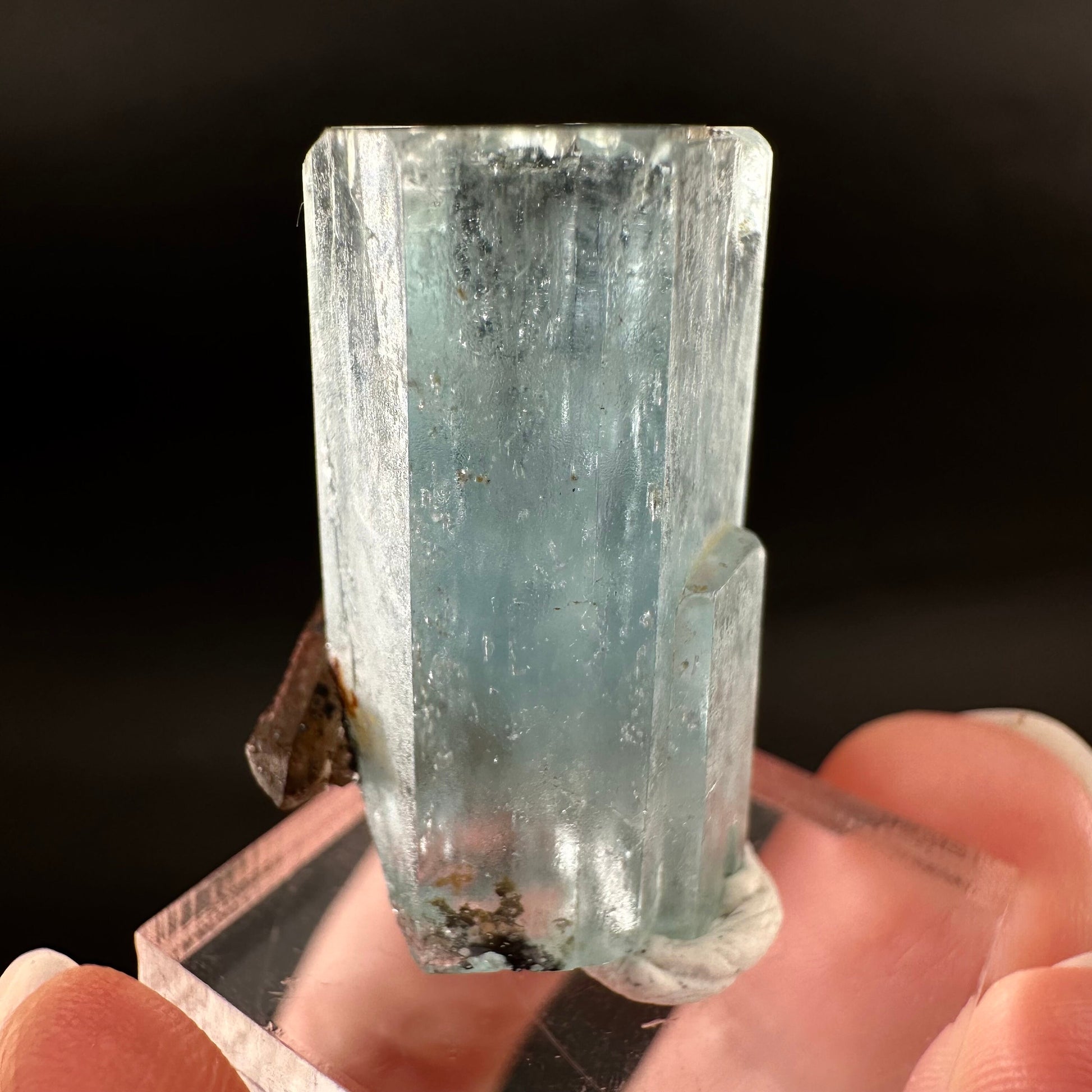 Beryl var. Aquamarine (Namibia) | terminated aquamarine, raw aquamarine, natural aquamarine crystal, aquamarine specimen