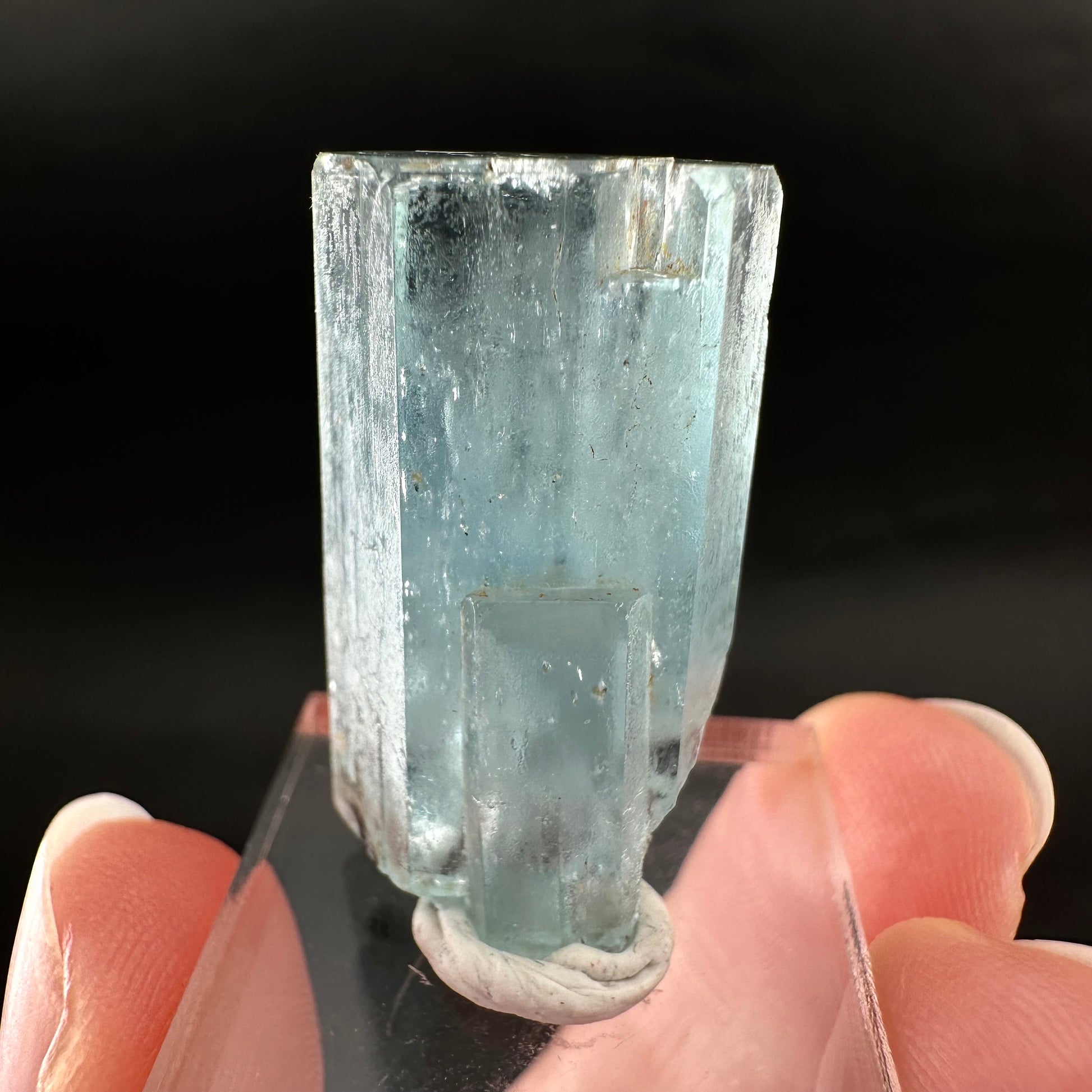 Beryl var. Aquamarine (Namibia) | terminated aquamarine, raw aquamarine, natural aquamarine crystal, aquamarine specimen