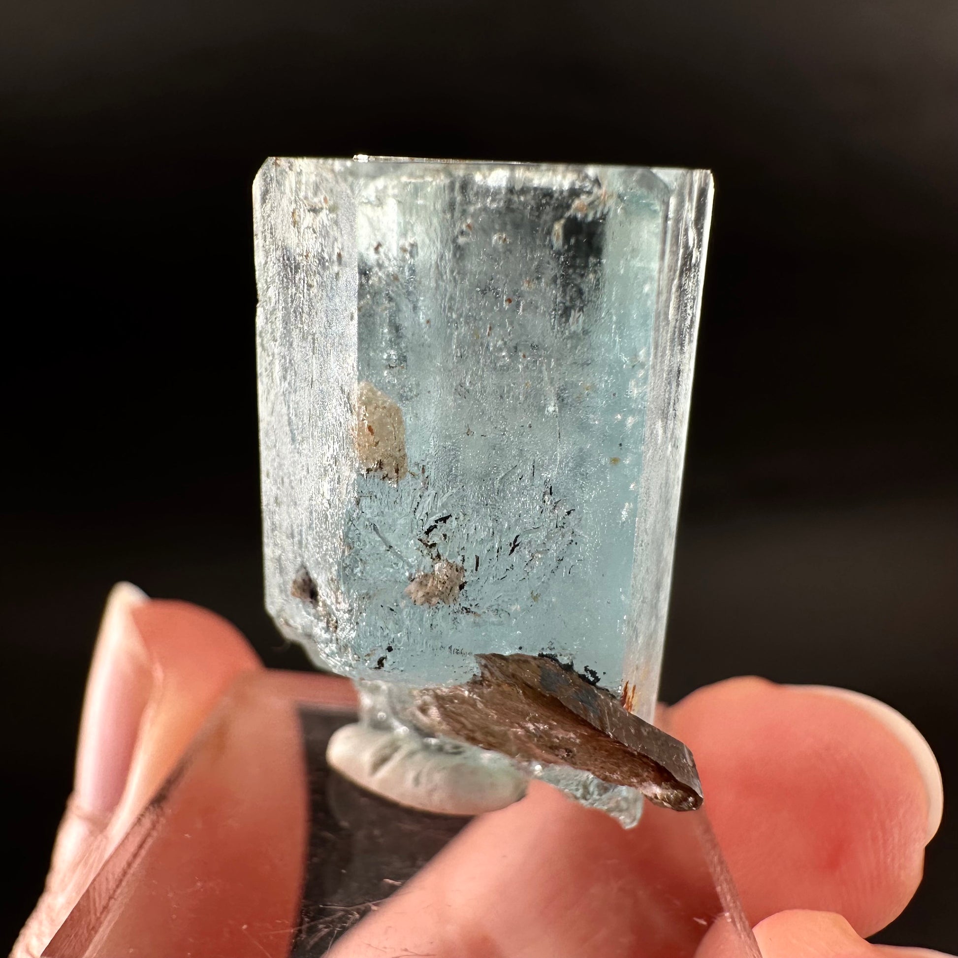 Beryl var. Aquamarine (Namibia) | terminated aquamarine, raw aquamarine, natural aquamarine crystal, aquamarine specimen