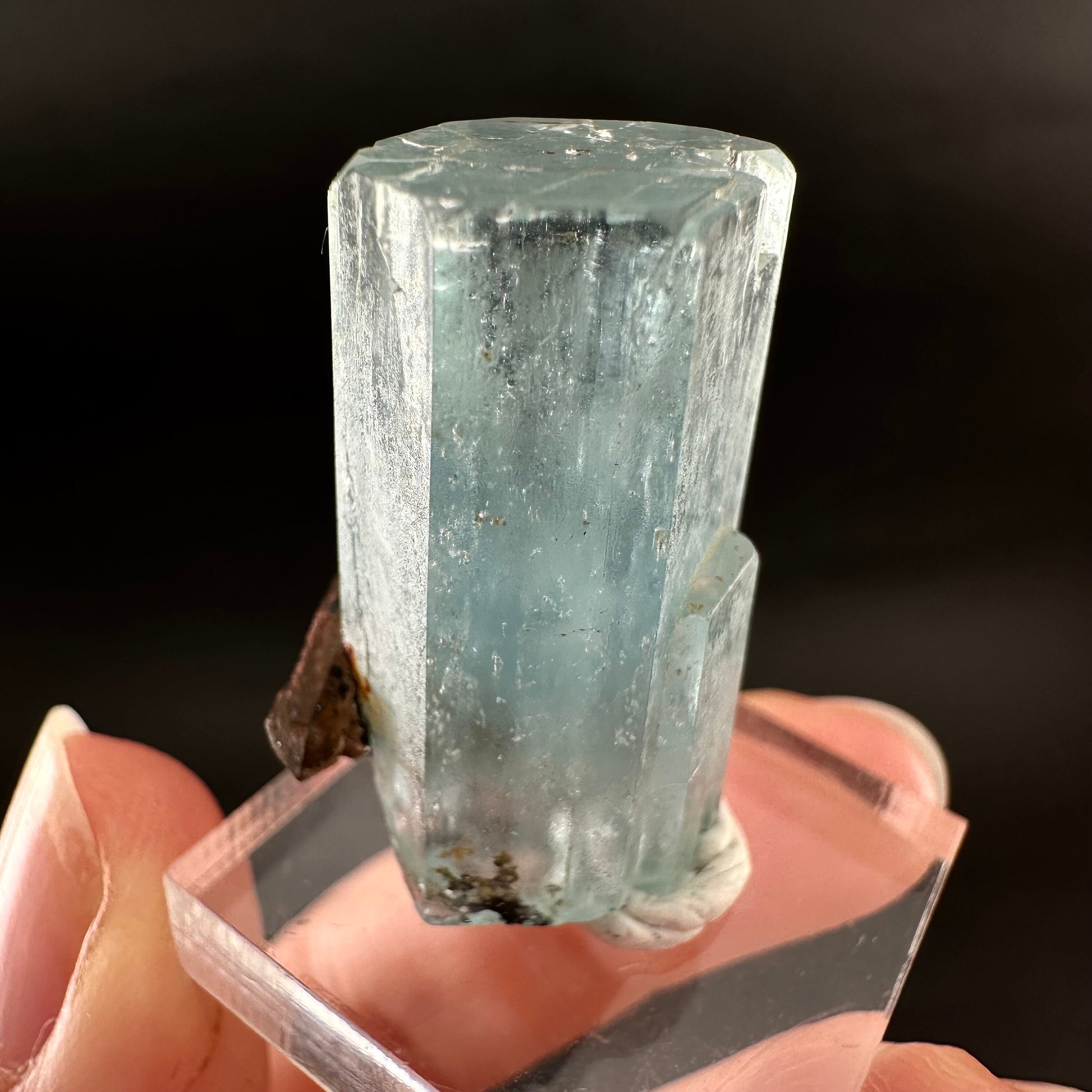 Beryl var. Aquamarine (Namibia) | terminated aquamarine, raw aquamarine, natural aquamarine crystal, aquamarine specimen