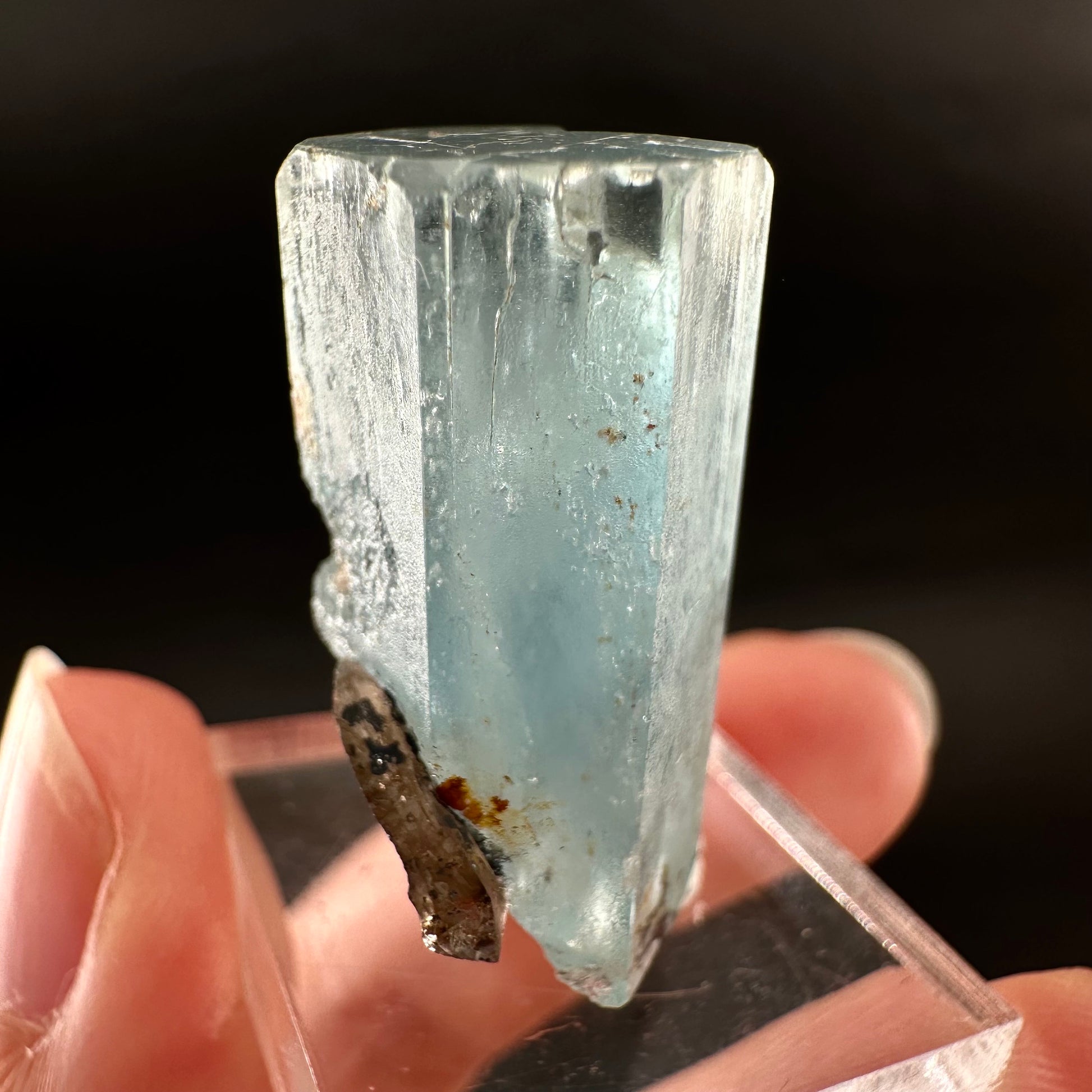 Beryl var. Aquamarine (Namibia) | terminated aquamarine, raw aquamarine, natural aquamarine crystal, aquamarine specimen