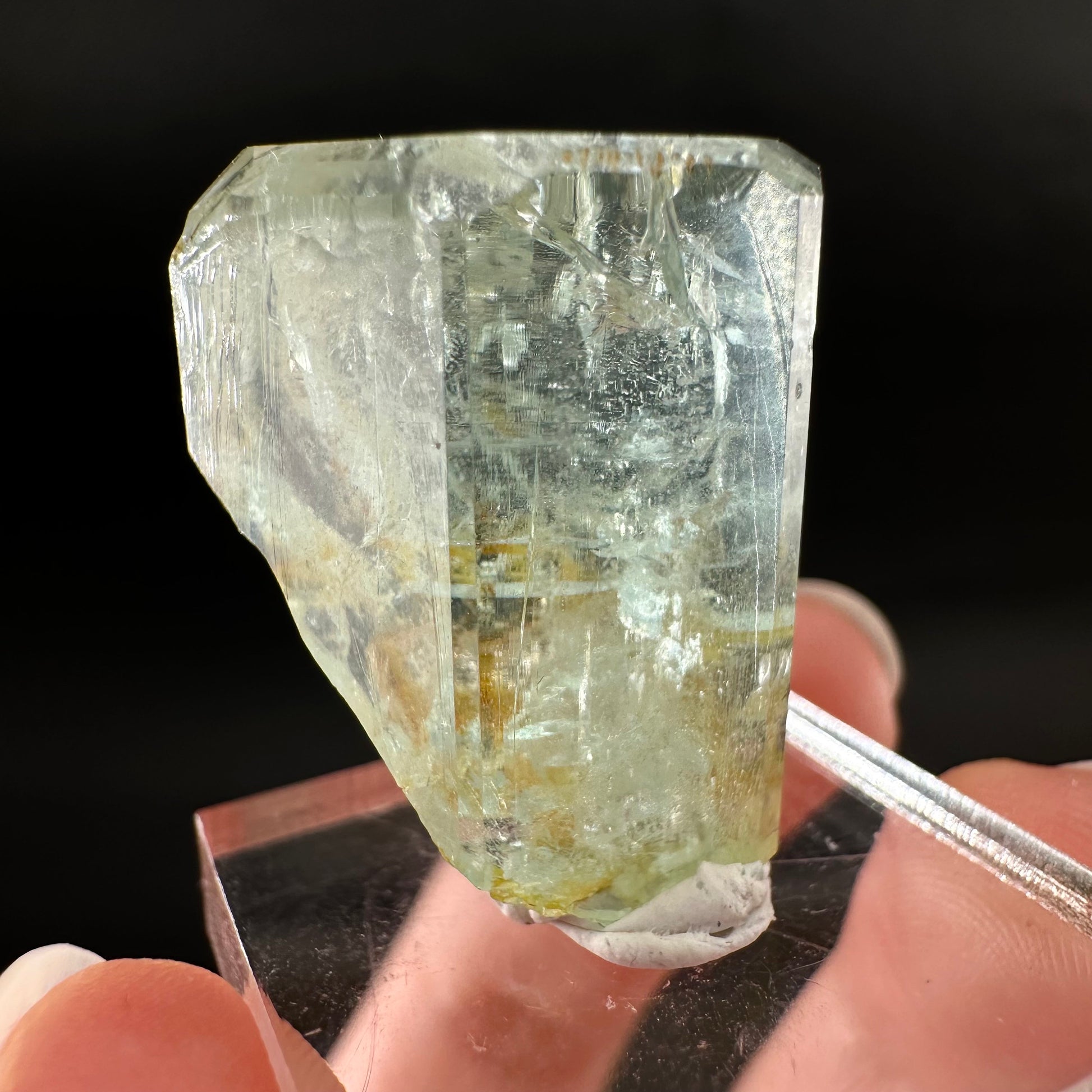 Beryl var. Aquamarine (Namibia) | terminated aquamarine, raw aquamarine, natural aquamarine crystal, aquamarine specimen