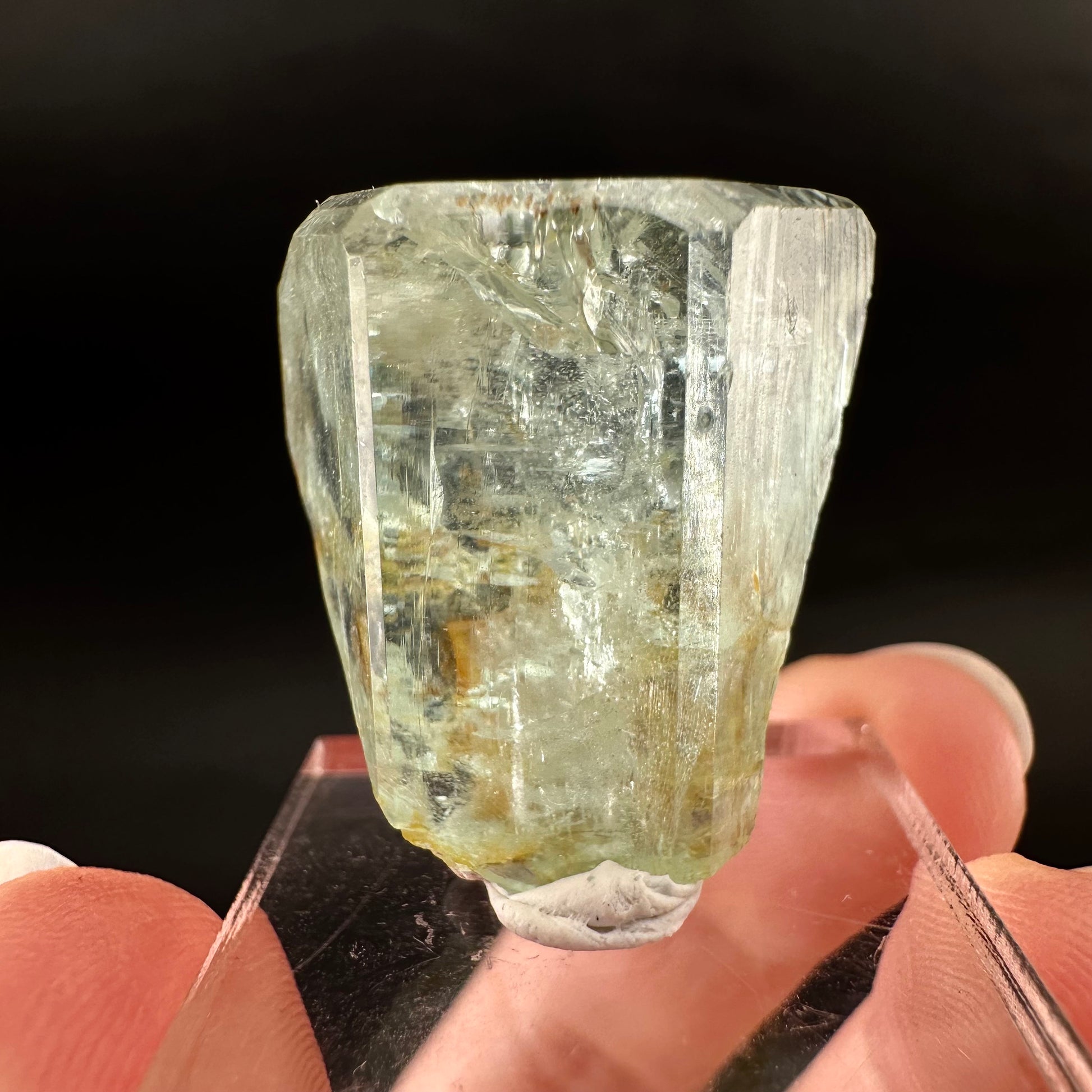 Beryl var. Aquamarine (Namibia) | terminated aquamarine, raw aquamarine, natural aquamarine crystal, aquamarine specimen