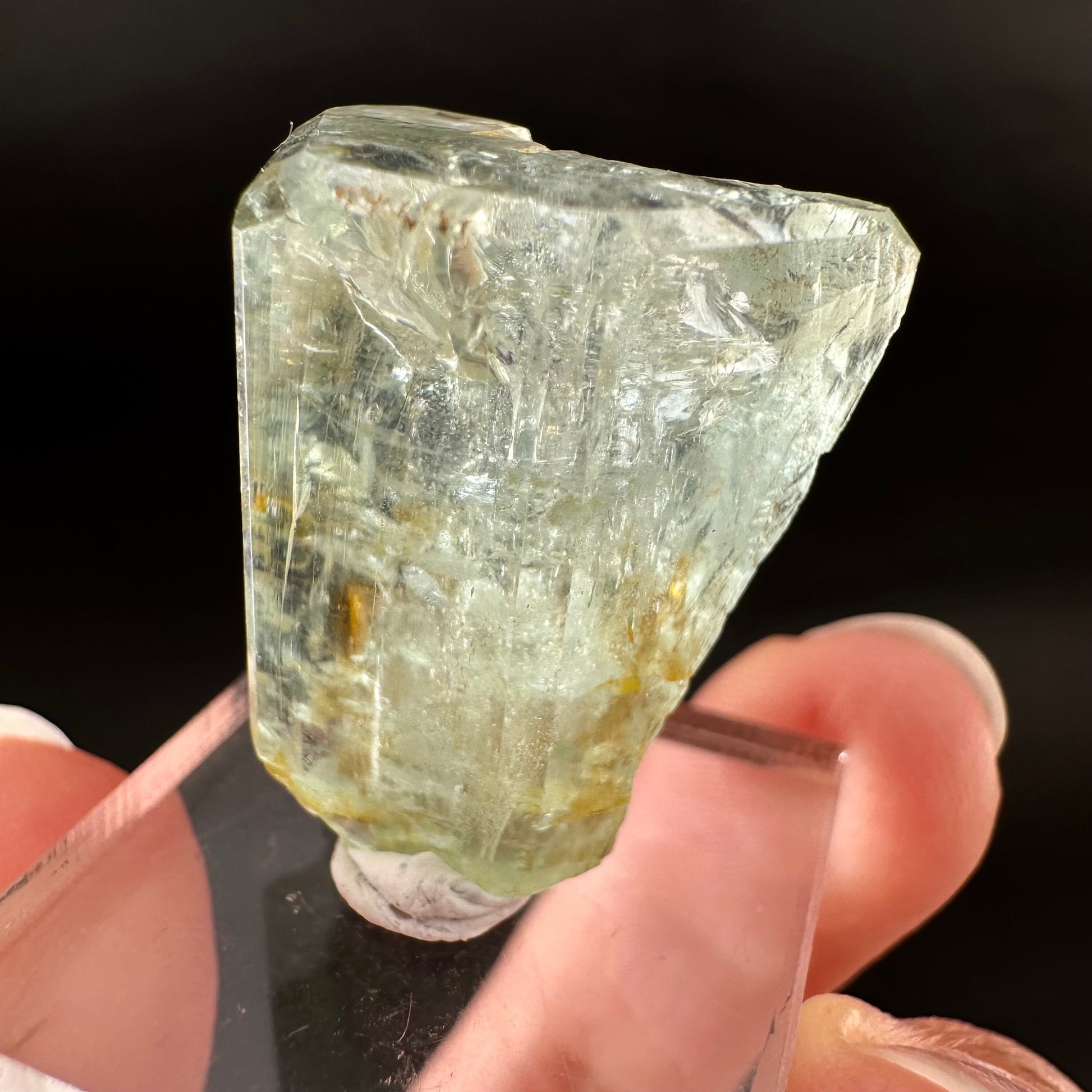 Beryl var. Aquamarine (Namibia) | terminated aquamarine, raw aquamarine, natural aquamarine crystal, aquamarine specimen