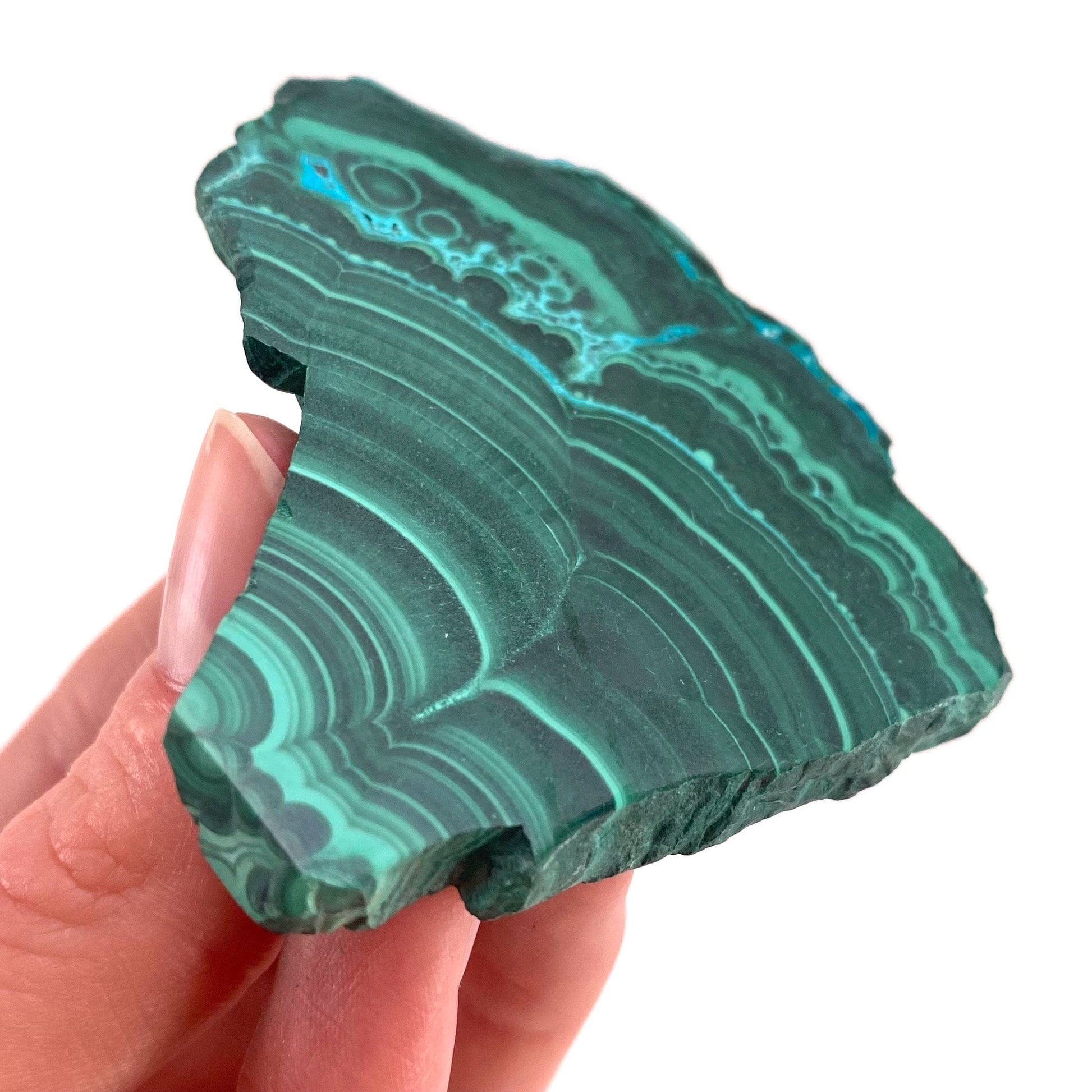 Malachite & Chrysocolla Slice (Congo), natural malachite, malachite slice, malachite slab, malacolla slice, polished malachite
