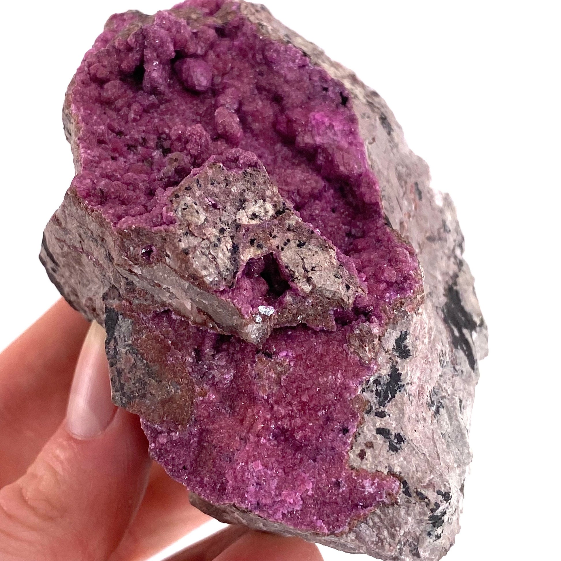 Extra Sparkly Cobaltocalcite Specimen (Congo), cobalto calcite, cobaltoan calcite, salrose