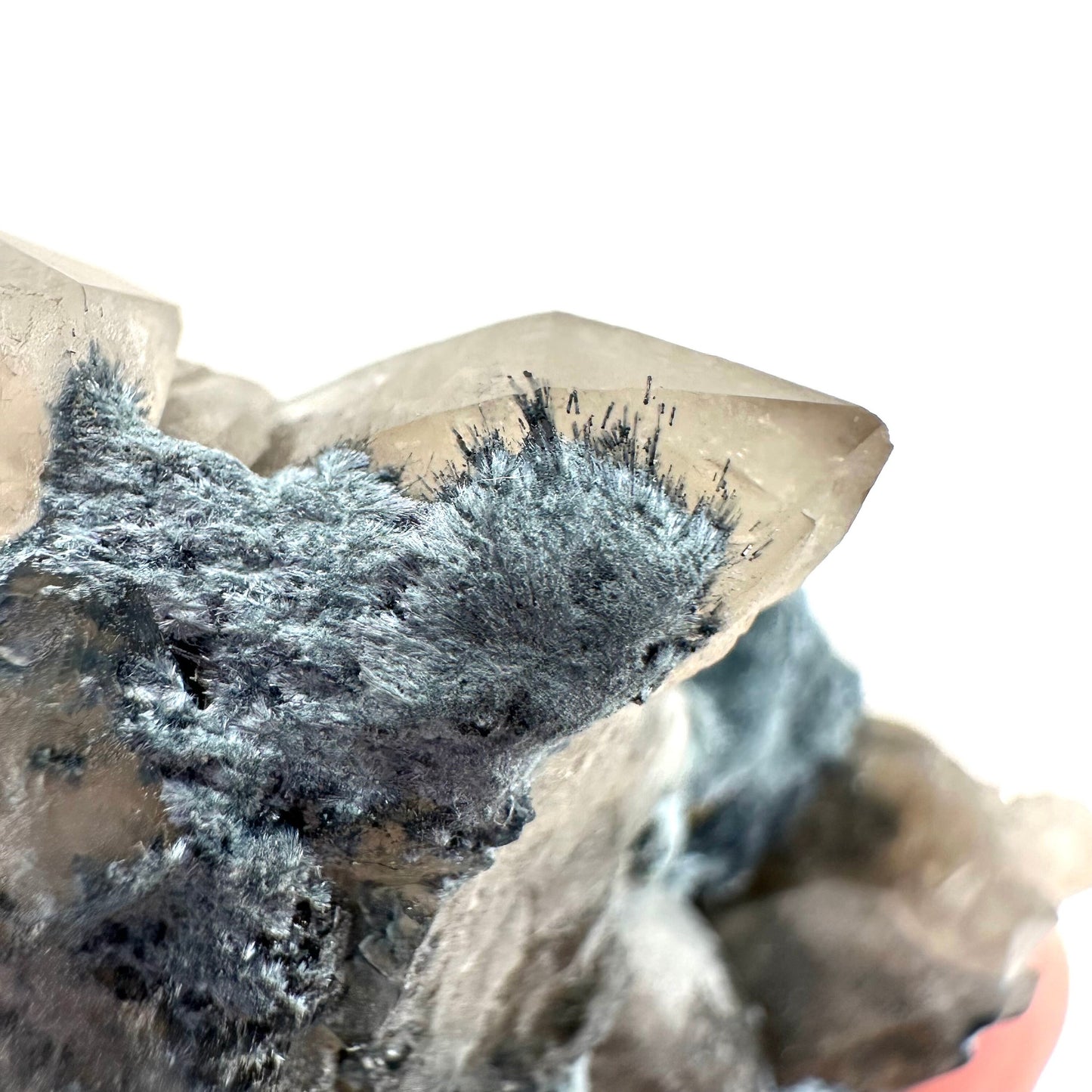 Gitter Quartz & Foitite (Namibia) | lattice quartz, smoky quartz crystal, smoky quartz point, quartz crystal, crystals