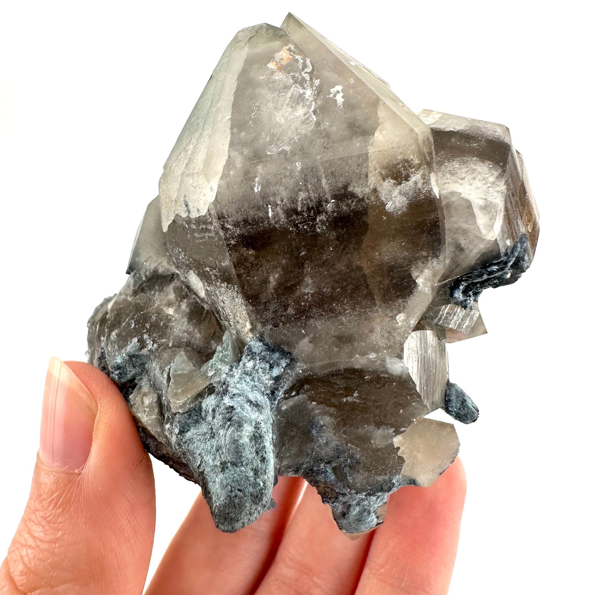 Gitter Quartz & Foitite (Namibia) | lattice quartz, smoky quartz crystal, smoky quartz point, quartz crystal, crystals
