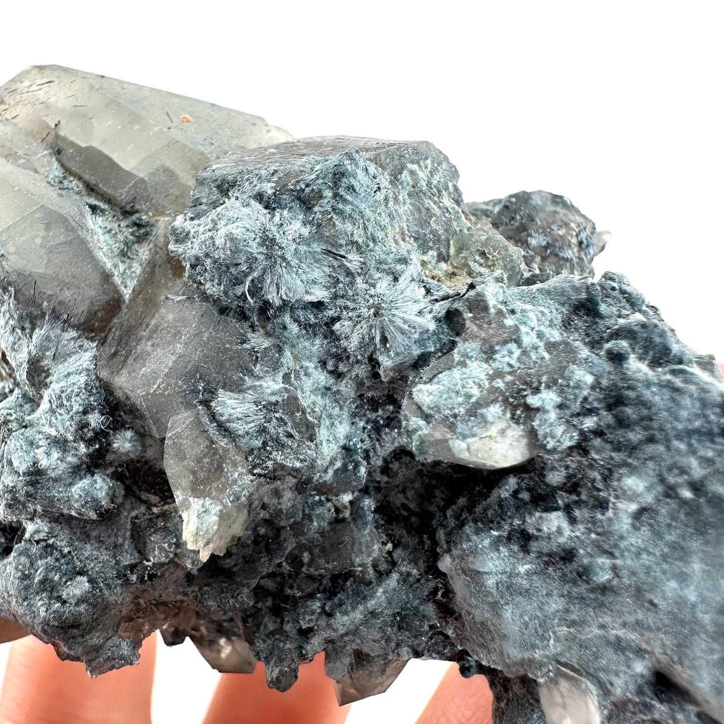 Gitter Quartz & Foitite (Namibia) | lattice quartz, smoky quartz crystal, smoky quartz point, quartz crystal, crystals