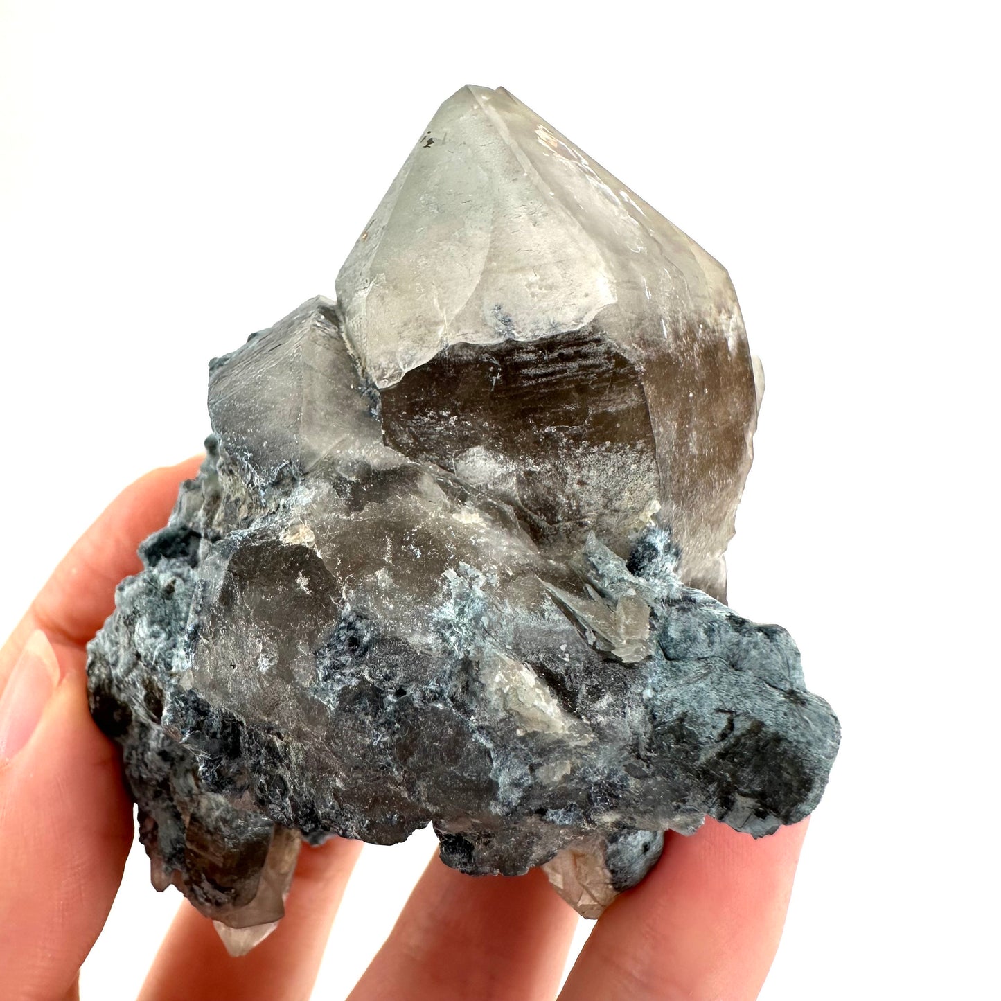 Gitter Quartz & Foitite (Namibia) | lattice quartz, smoky quartz crystal, smoky quartz point, quartz crystal, crystals