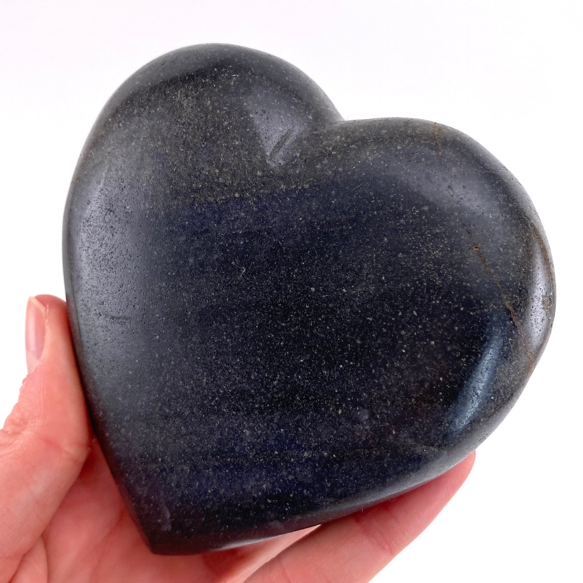 Lazulite Heart, crystal heart, Lazulite palm stone, lazulite palmstone, pocket stone, lazulite