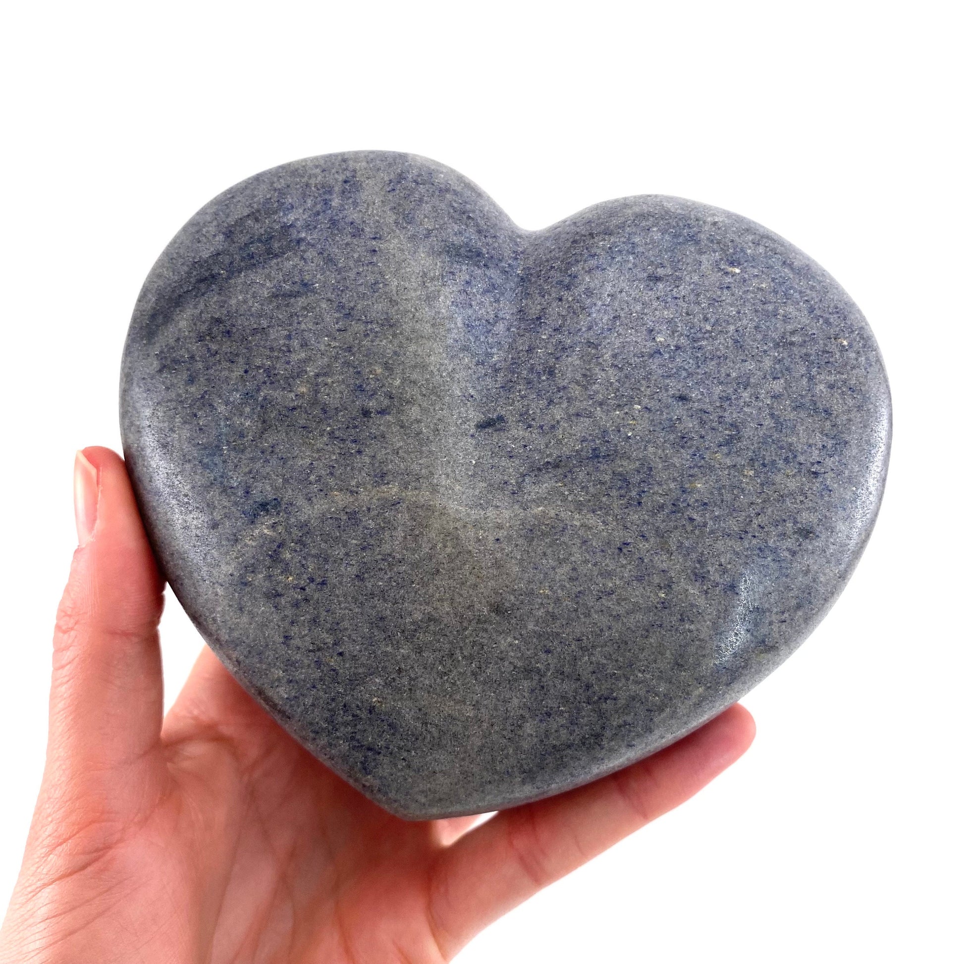 Lazulite Heart, crystal heart, Lazulite palm stone, lazulite palmstone, pocket stone, lazulite
