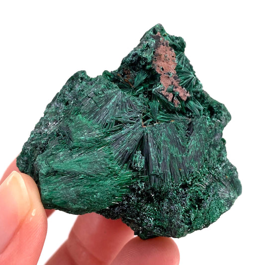 Fibrous Velvet Malachite Specimen (Congo), natural malachite, velvet malachite, malachite crystal