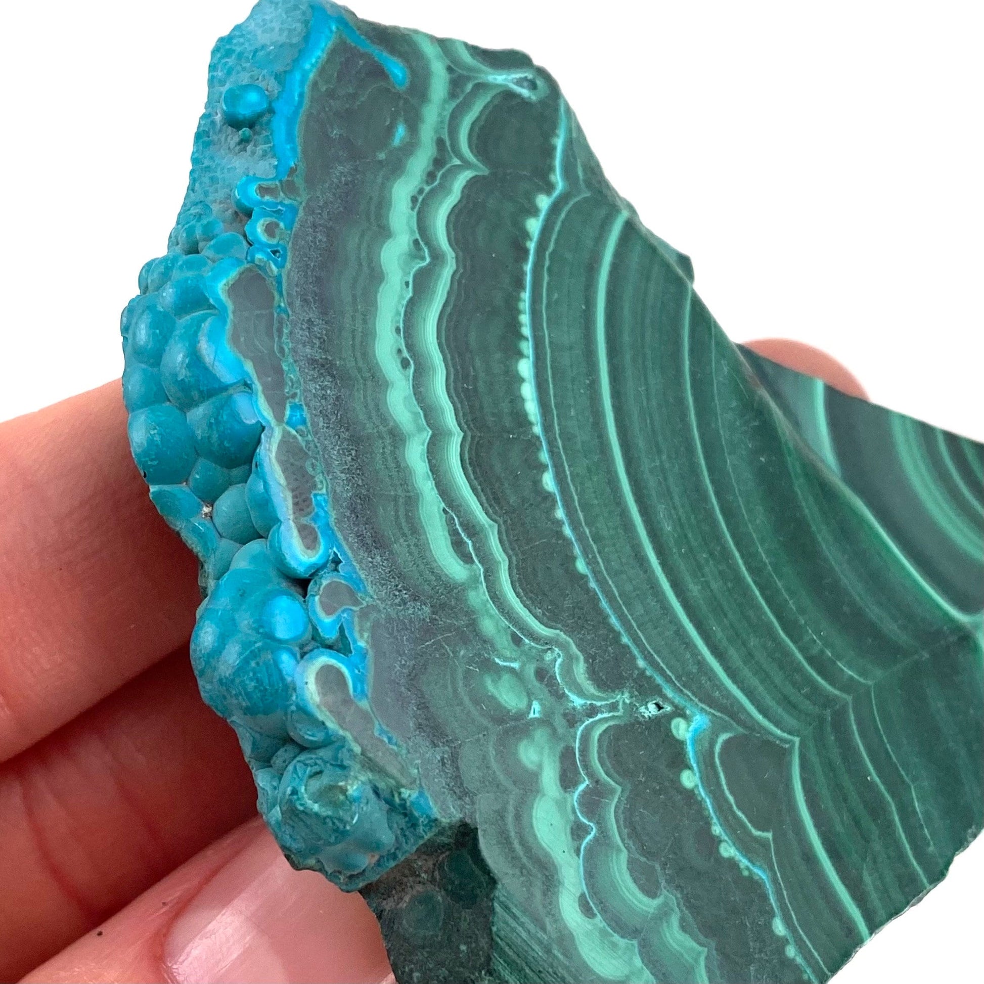 Malachite & Chrysocolla Slice (Congo), natural malachite, malachite slice, malachite slab, malacolla slice, polished malachite