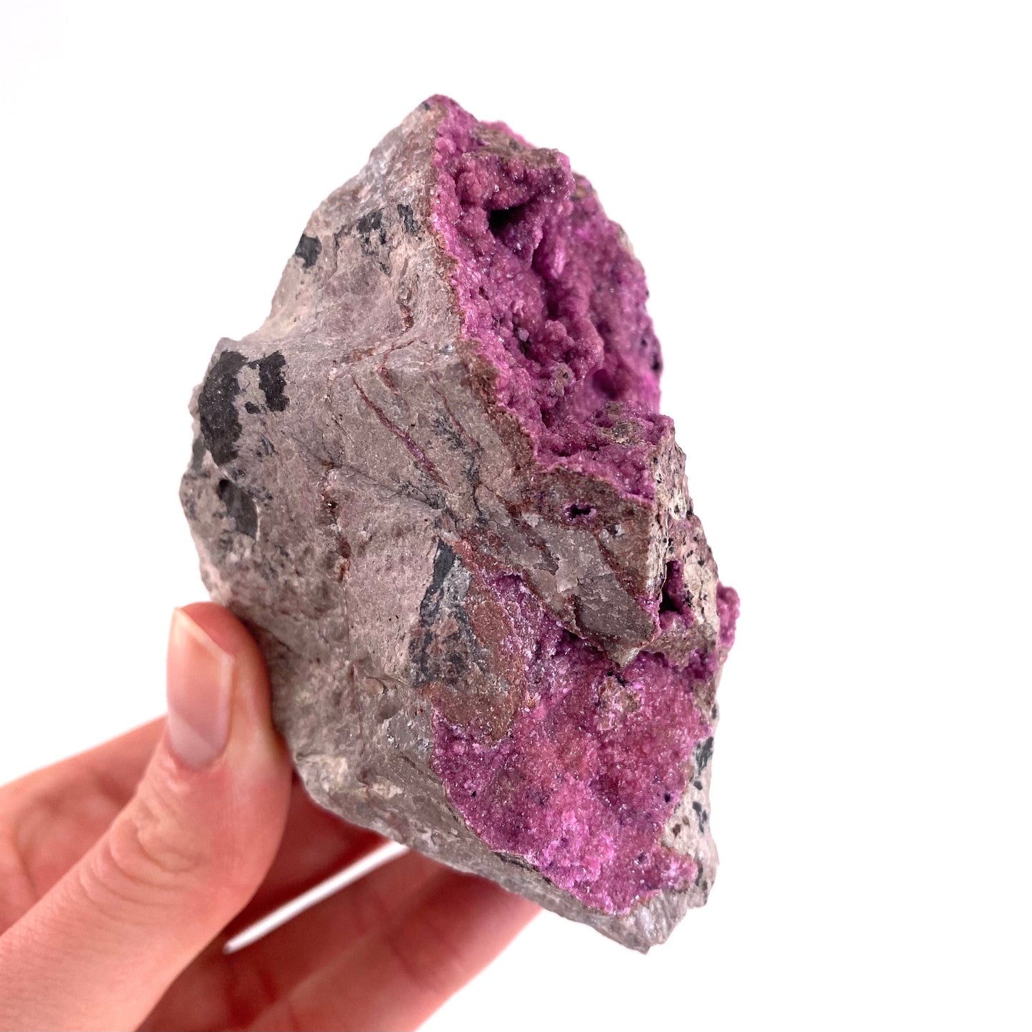 Extra Sparkly Cobaltocalcite Specimen (Congo), cobalto calcite, cobaltoan calcite, salrose