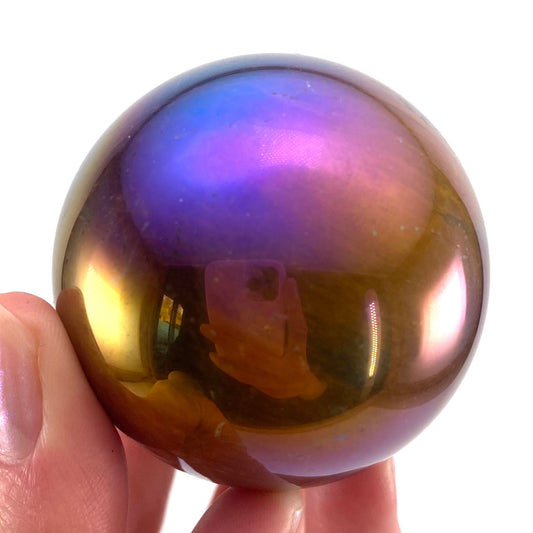 Aura Tigers Eye sphere, crystal ball, aura tigers eye, crystal sphere, tigers eye sphere, angel aura crystal