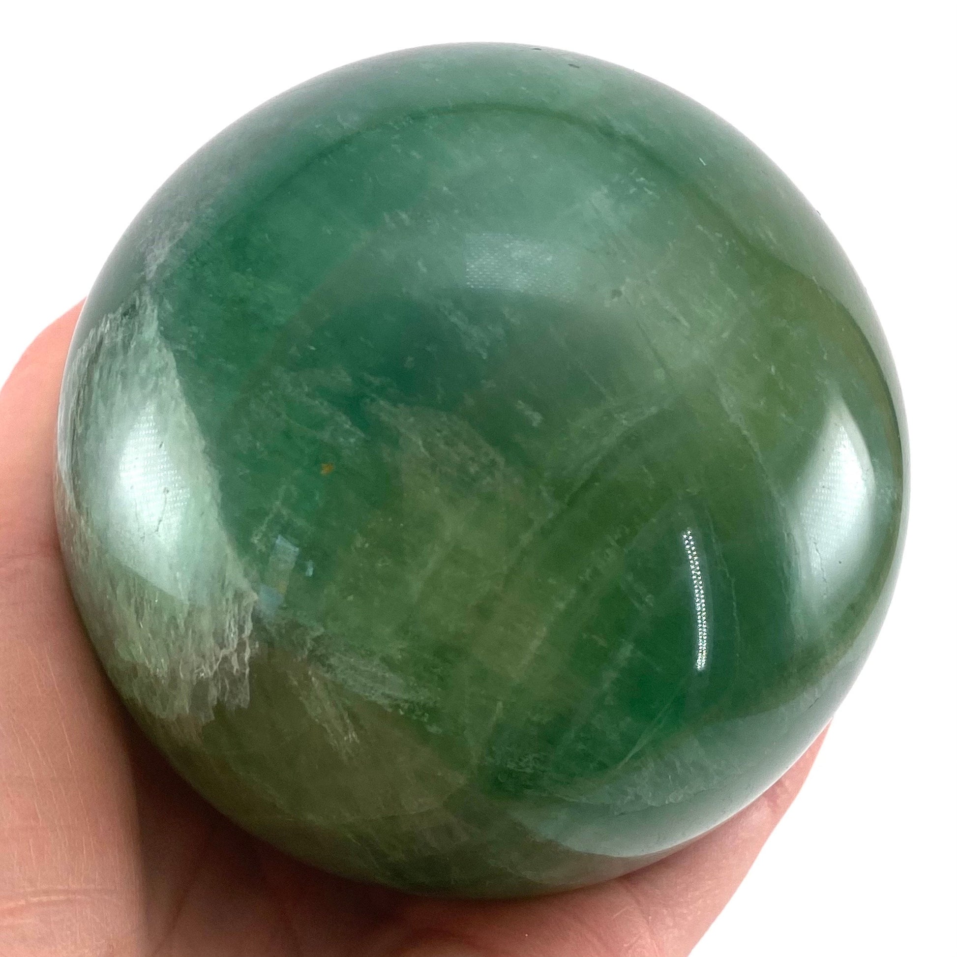 Green Fluorite Sphere, crystal ball, green fluorite sphere, fluorite palm stone, crystal sphere