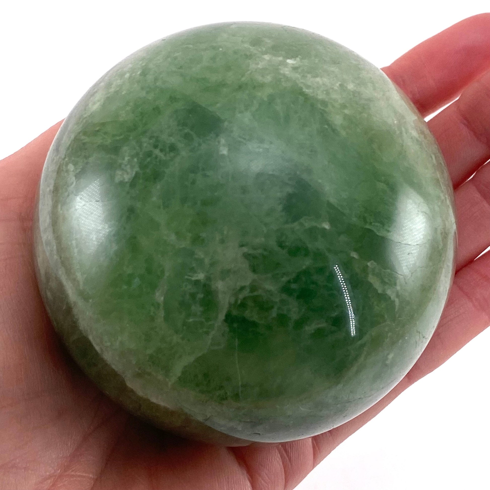 Green Fluorite Sphere, crystal ball, green fluorite sphere, fluorite palm stone, crystal sphere