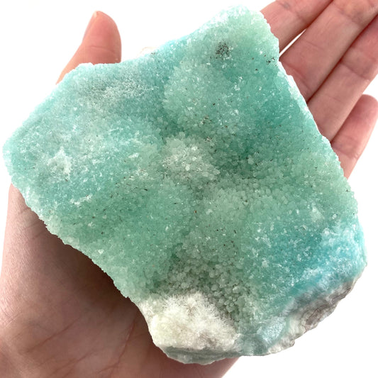Blue Aragonite (Afghanistan), blue aragonite specimen, raw aragonite, botryoidal aragonite crystal