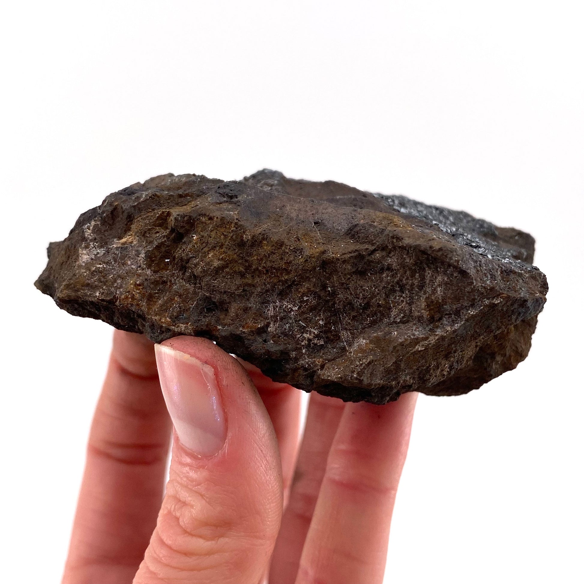 Pyrolusite Specimen (Australia), raw pyrolusite, pyrolusite crystal, metallic pyrolusite