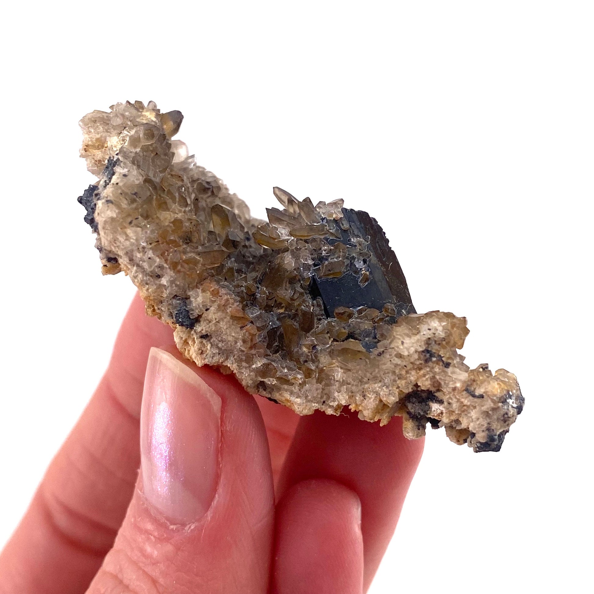 Black tourmaline cluster (Namibia), high grade black tourmaline, tourmaline crystal, black schorl