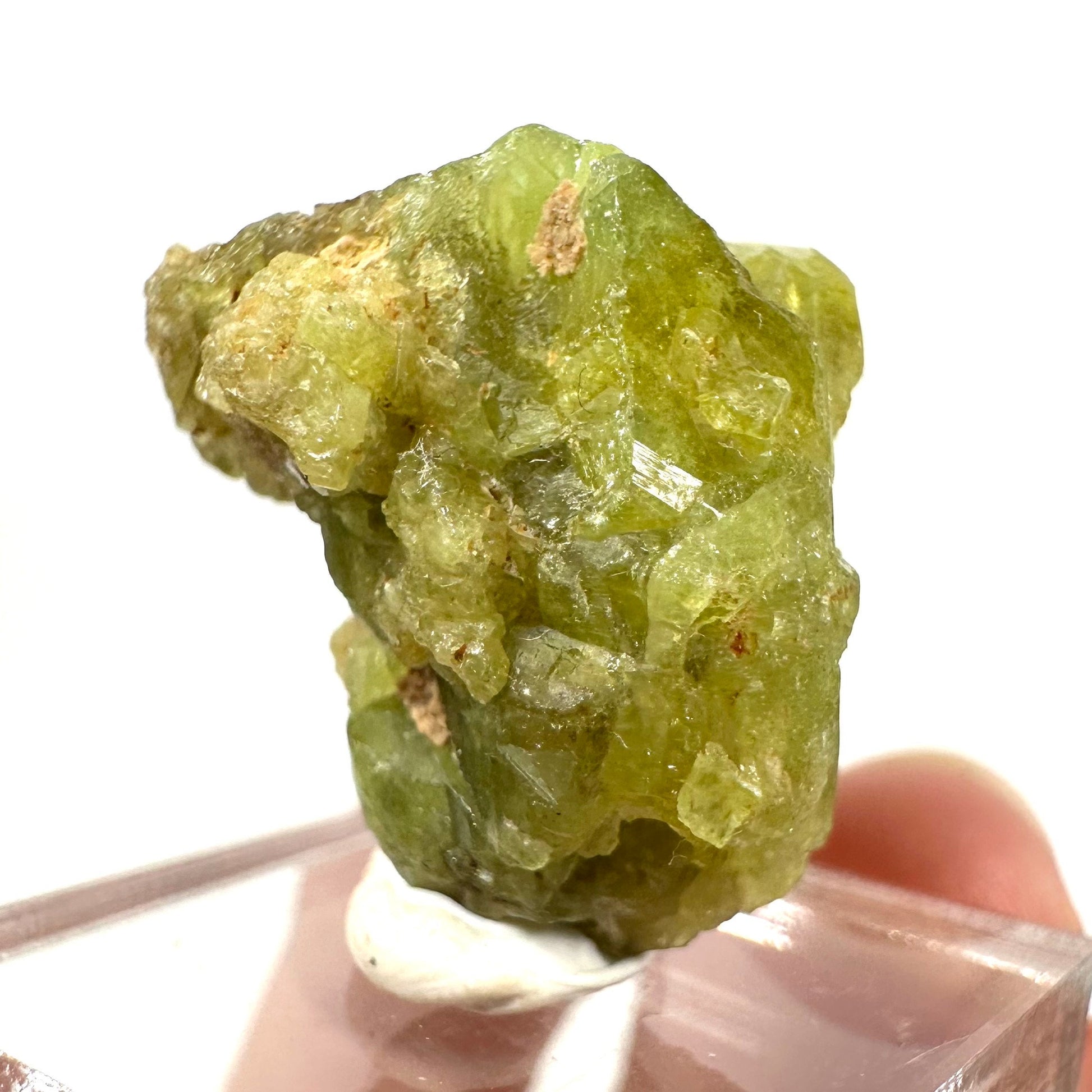 Andradite-Grossular Garnet (Mali) | green garnet, raw garnet crystal, grossular garnet crystal, raw green garnet, mineral specimen, crystals
