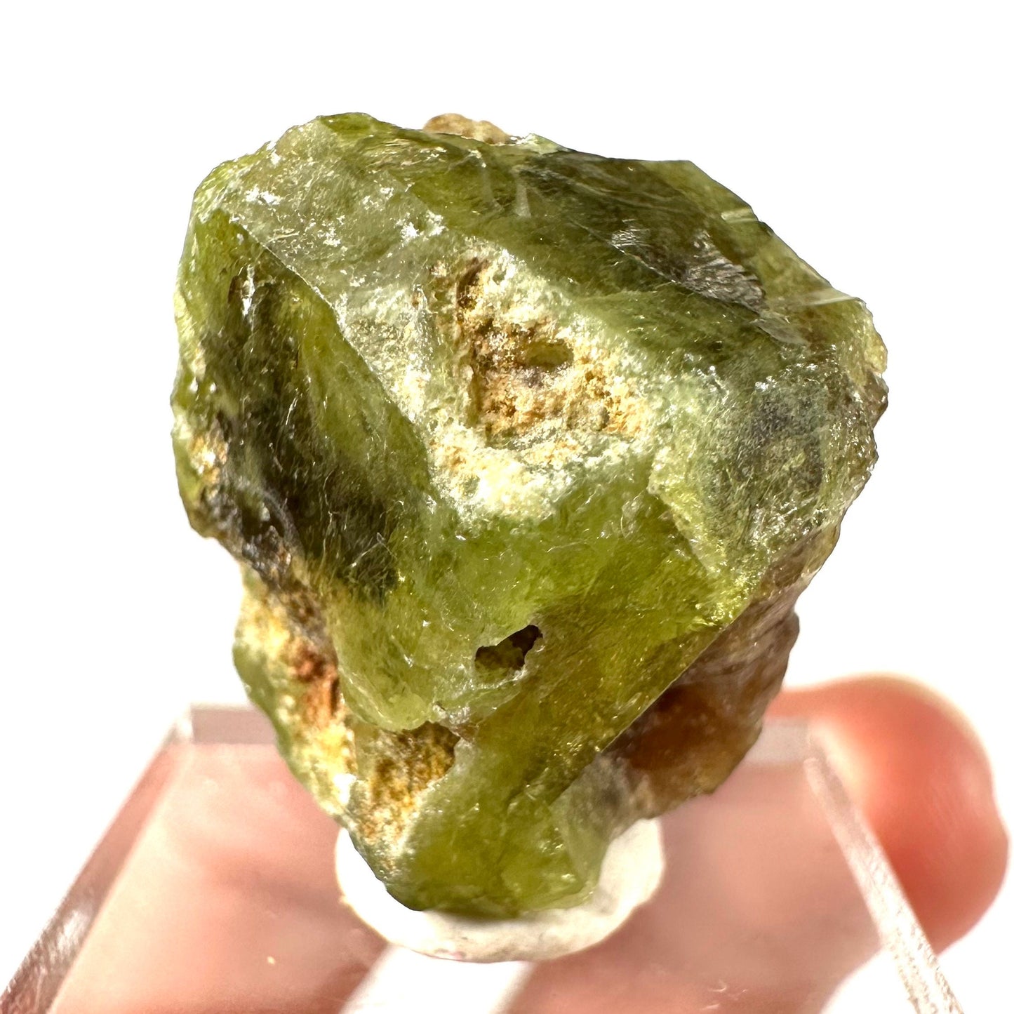 Andradite-Grossular Garnet (Mali) | green garnet, raw garnet crystal, grossular garnet crystal, raw green garnet, mineral specimen, crystals