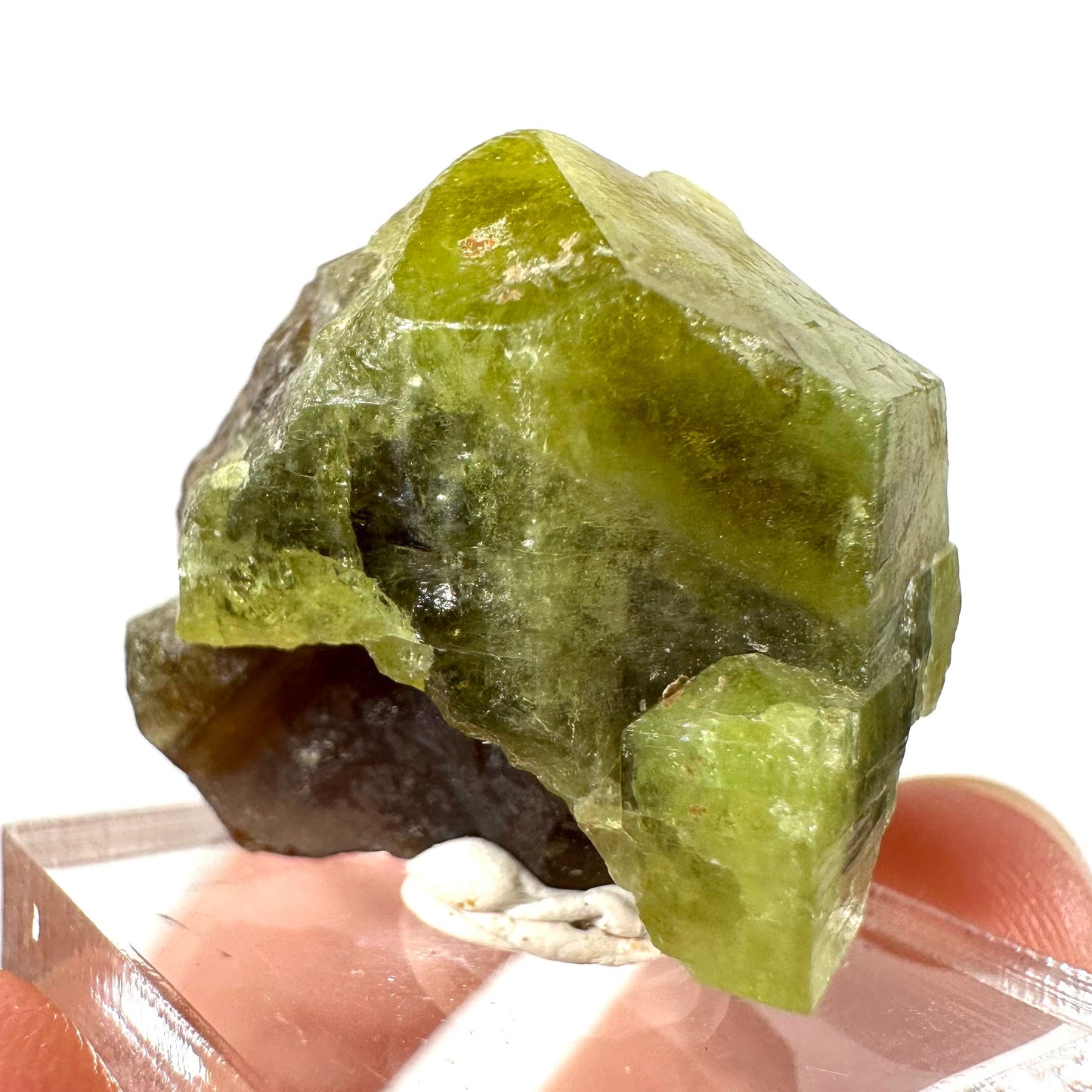 Andradite-Grossular Garnet (Mali) | green garnet, raw garnet crystal, grossular garnet crystal, raw green garnet, mineral specimen, crystals