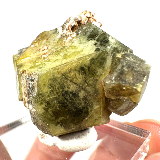 Andradite-Grossular Garnet (Mali) | green garnet, raw garnet crystal, grossular garnet crystal, raw green garnet, mineral specimen, crystals