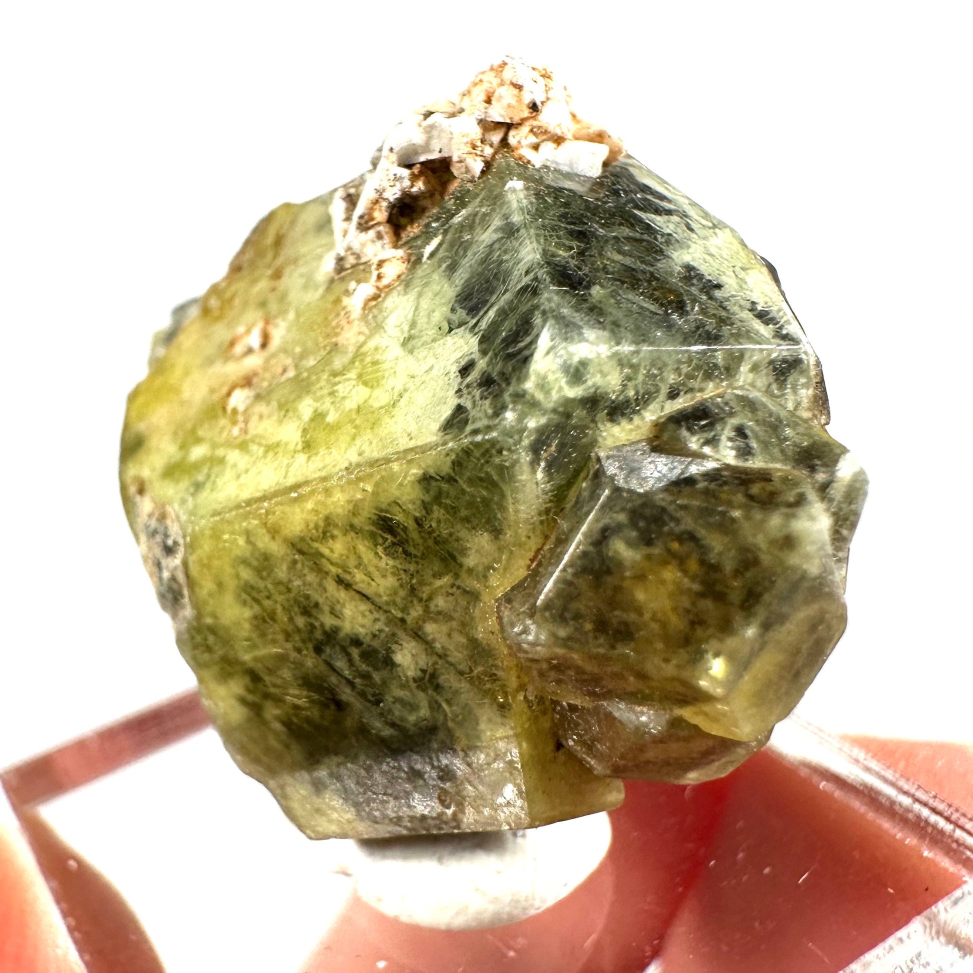 Andradite-Grossular Garnet (Mali) | green garnet, raw garnet crystal, grossular garnet crystal, raw green garnet, mineral specimen, crystals