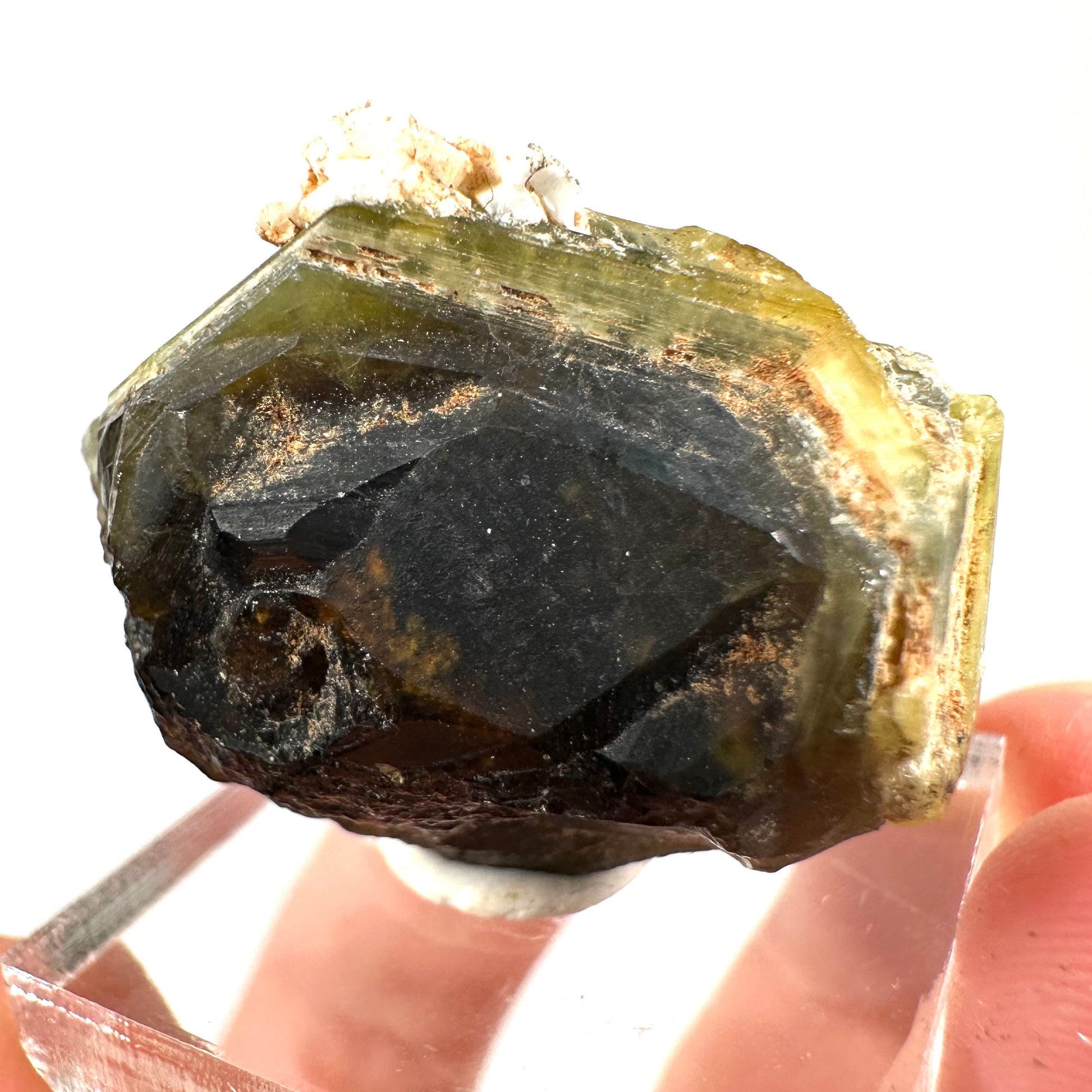 Andradite-Grossular Garnet (Mali) | green garnet, raw garnet crystal, grossular garnet crystal, raw green garnet, mineral specimen, crystals