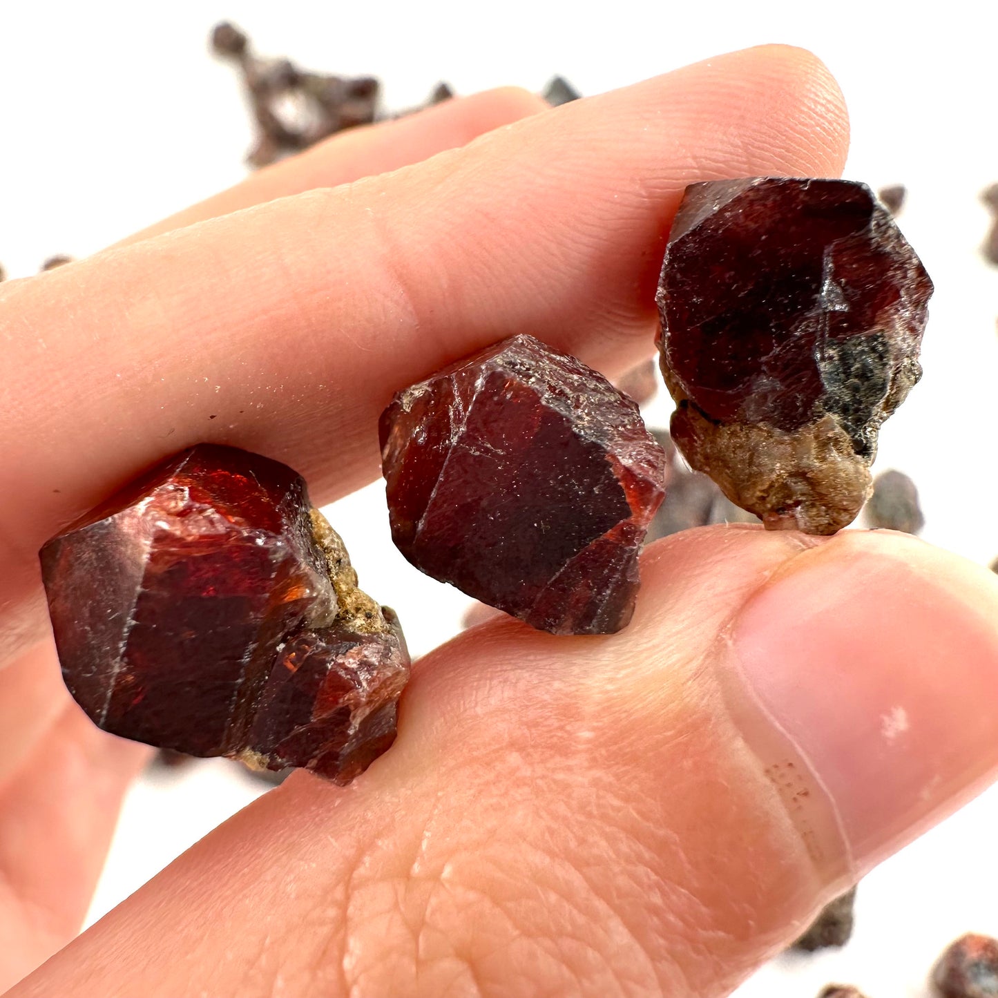 ONE Red Zircon Crystal (Pakistan) | natural red zircon, raw zircon, zircon crystal, natural crystal, mineral specimen