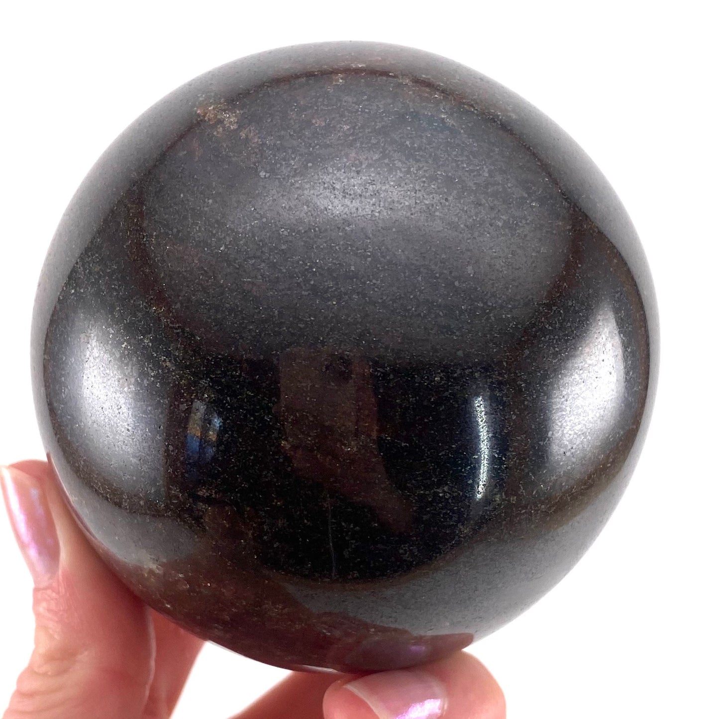 Garnet Sphere, crystal ball, garnet crystal ball, red garnet