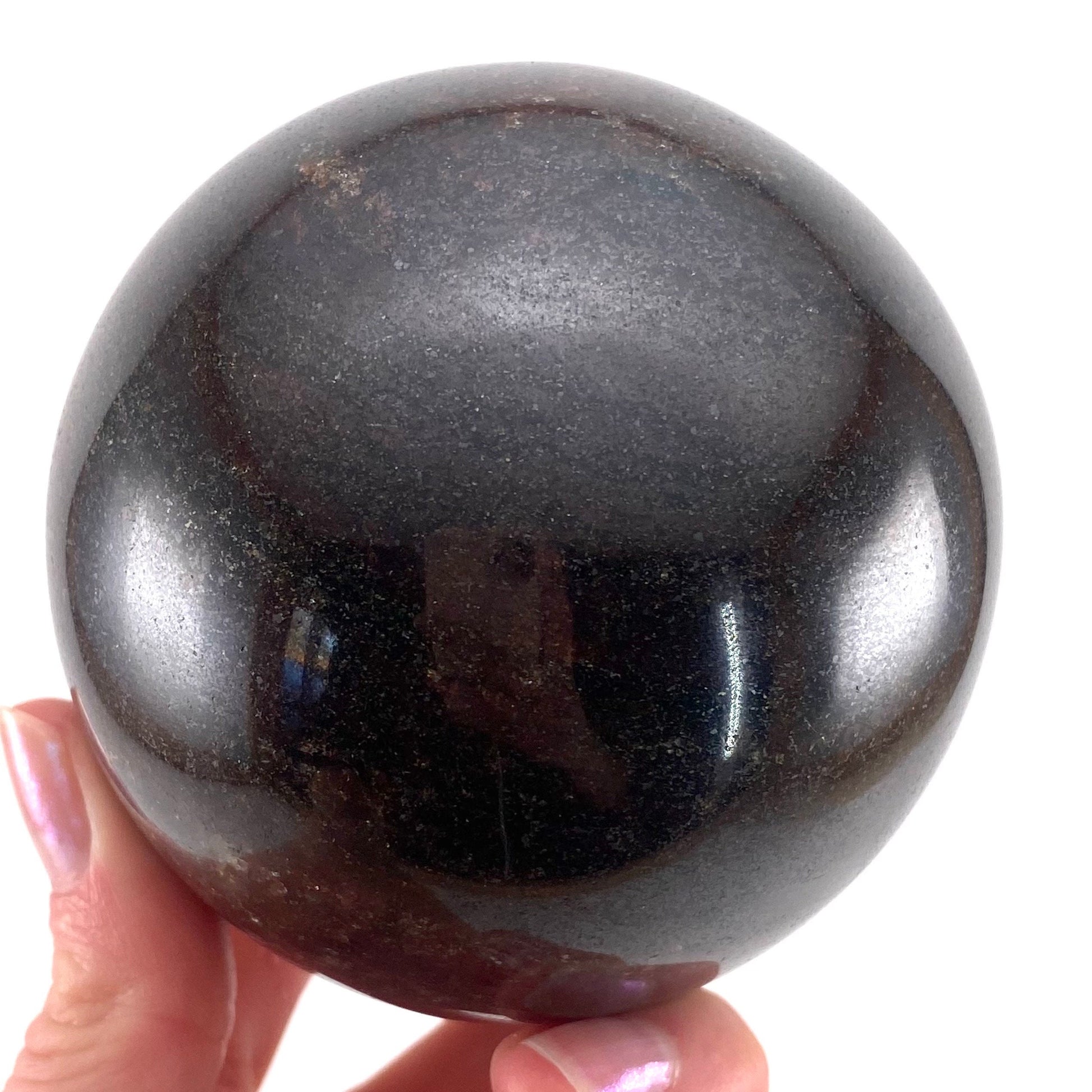 Garnet Sphere, crystal ball, garnet crystal ball, red garnet