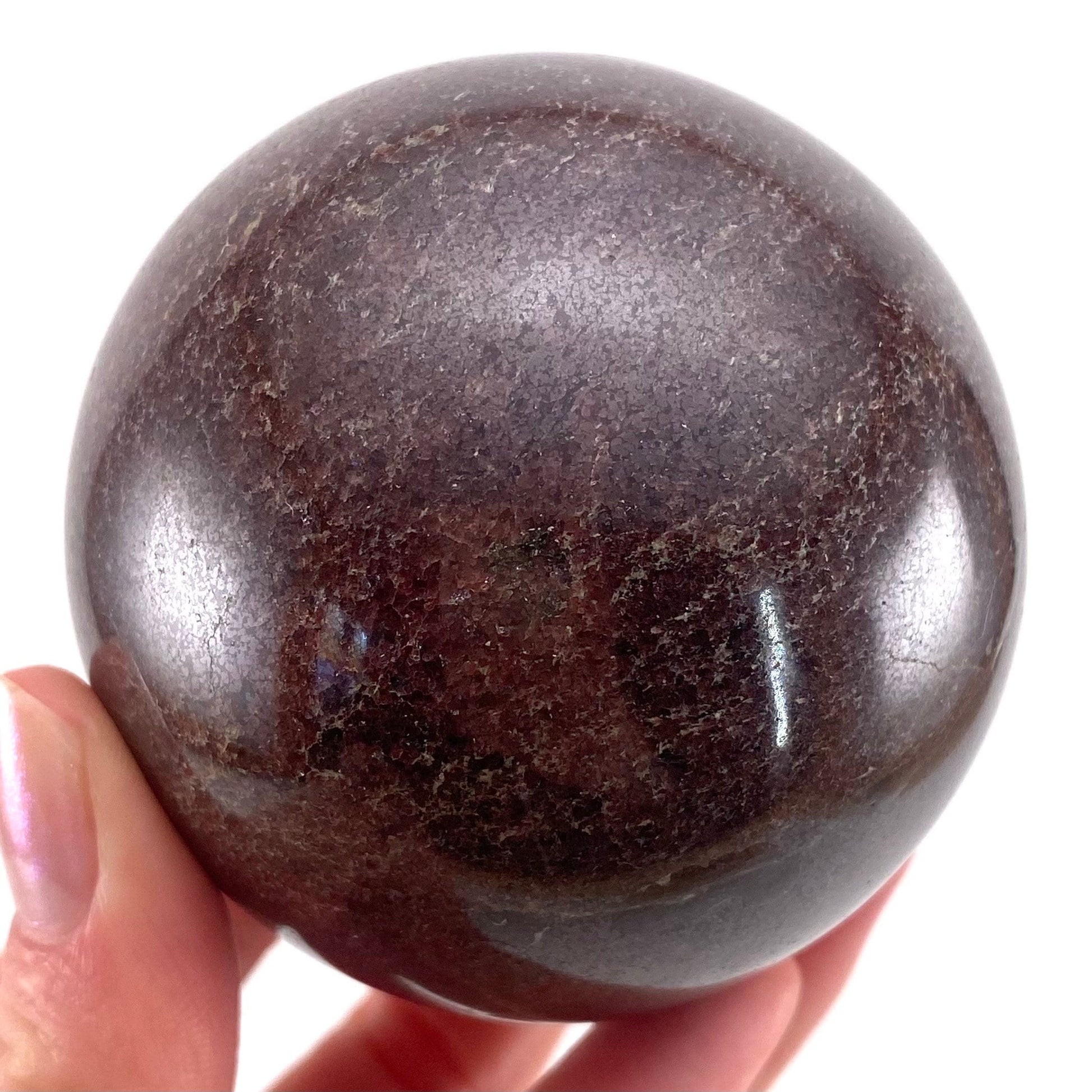 Garnet Sphere, crystal ball, garnet crystal ball, red garnet