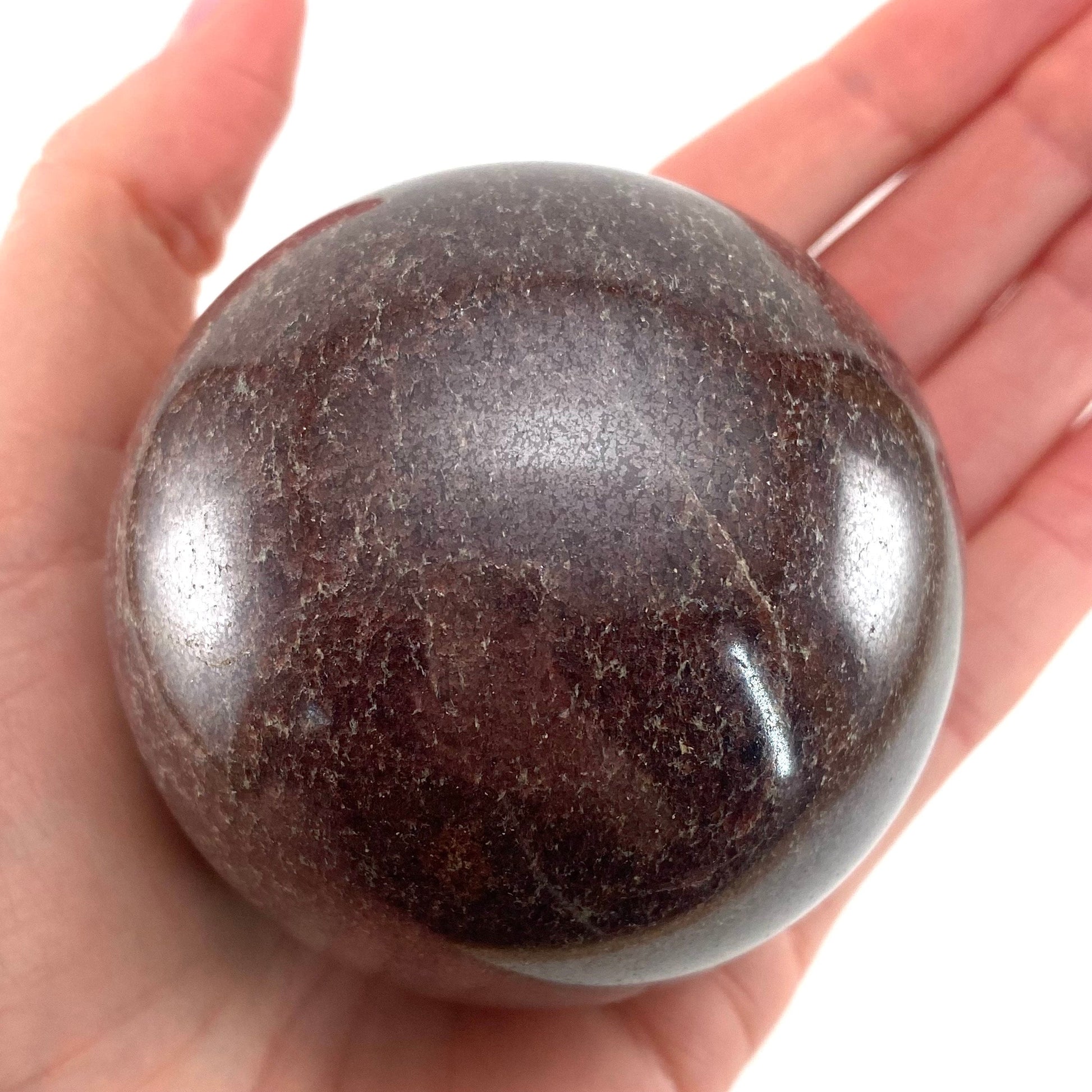 Garnet Sphere, crystal ball, garnet crystal ball, red garnet