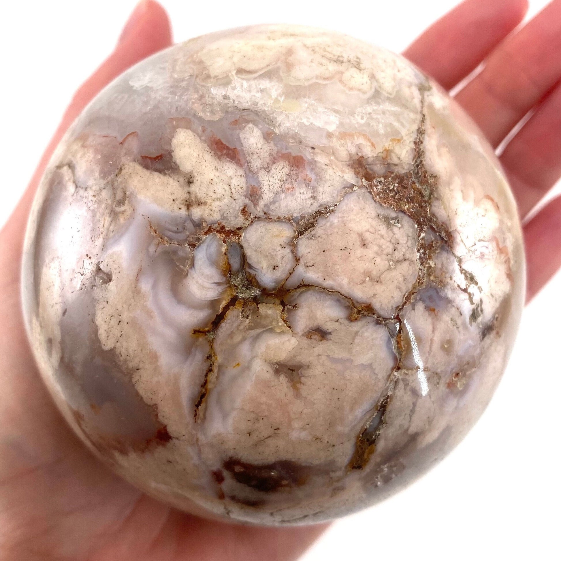 Flower Agate Sphere, crystal ball, agate sphere, flower agate, crystal sphere