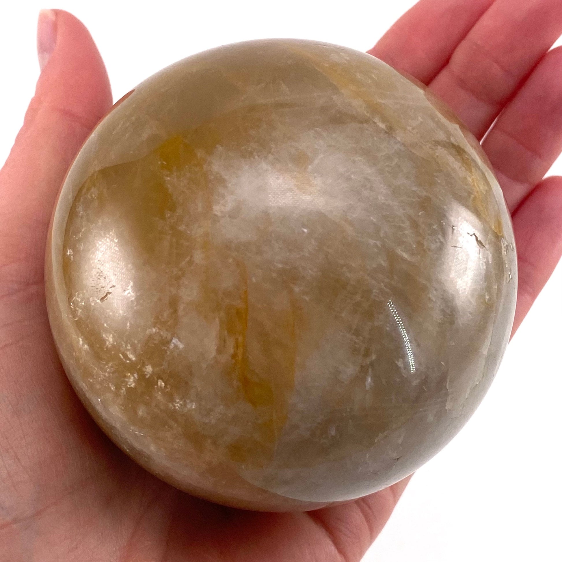 Golden Healer Quartz Sphere, crystal ball, hematoid quartz sphere, yellow Hematoid Quartz, golden healer