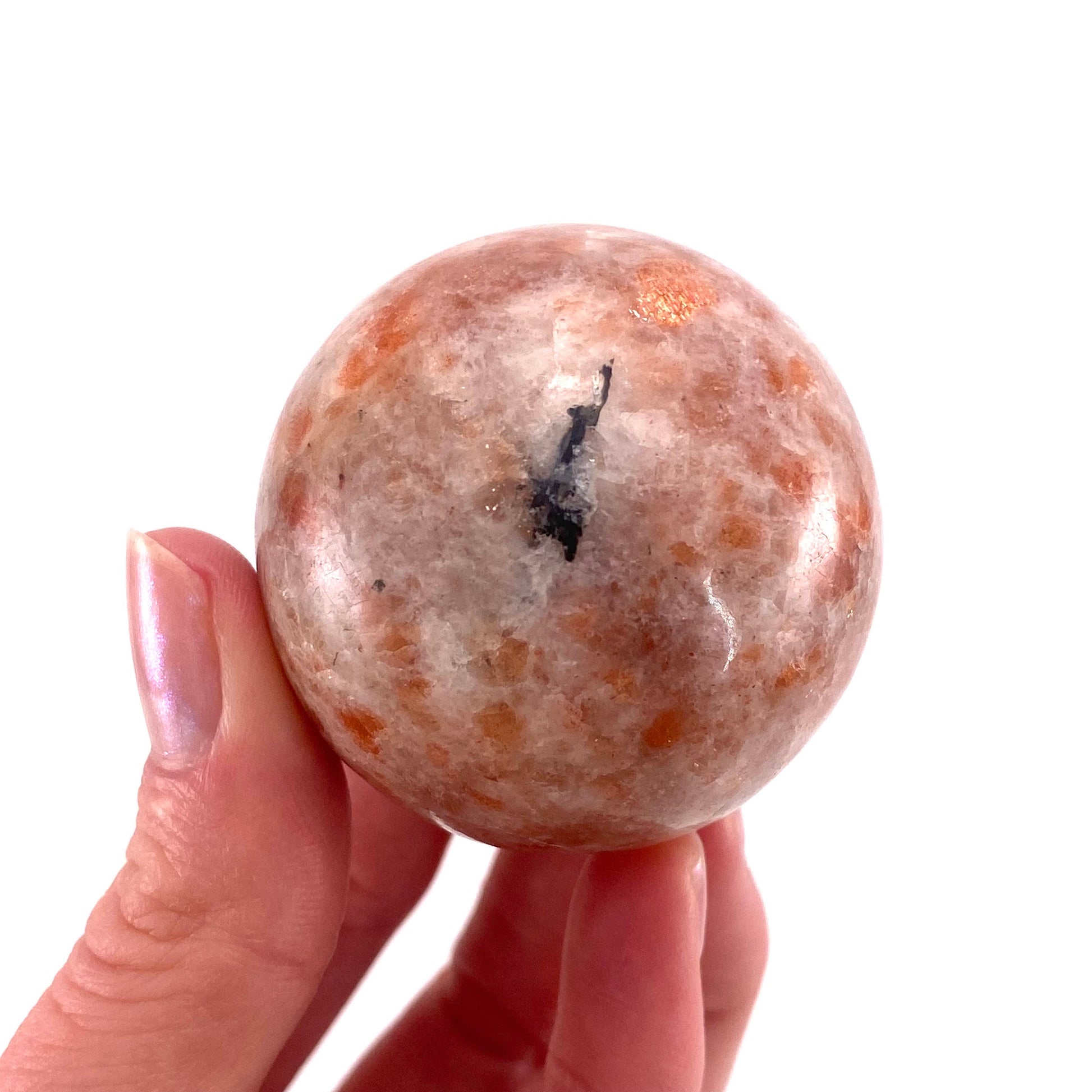 Sunstone Sphere, polished sunstone, sunstone crystal, sunstone ball, crystal ball, crystal sphere