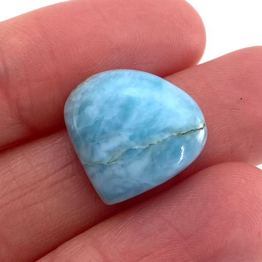 Larimar Cabochon, blue larimar cabochon, gemstone cabochon, larimar crystal, larimar cab, polished larimar